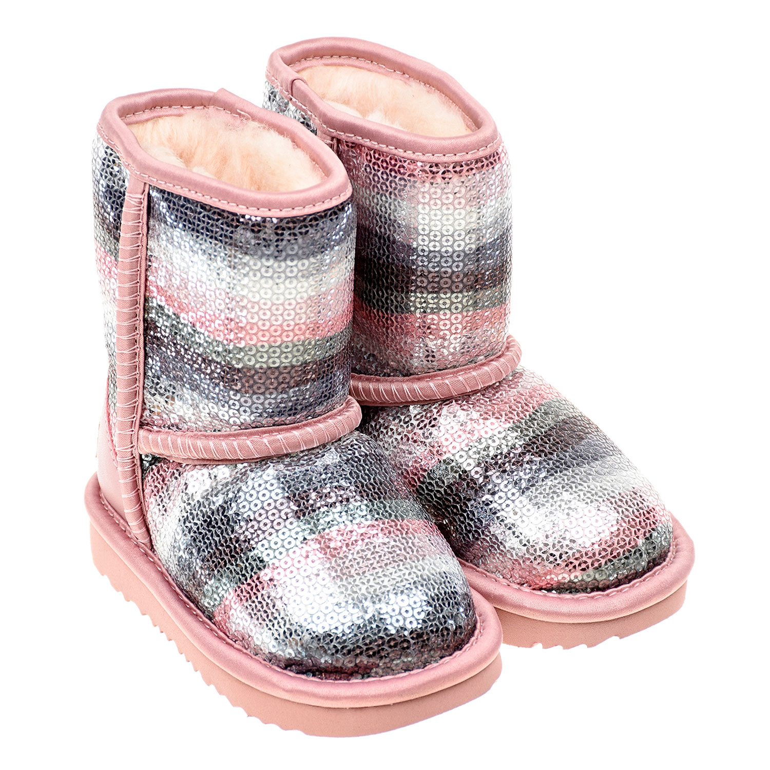 

Розовые угги с декором из пайеток UGG детские, Розовый, Розовые угги с декором из пайеток UGG детские