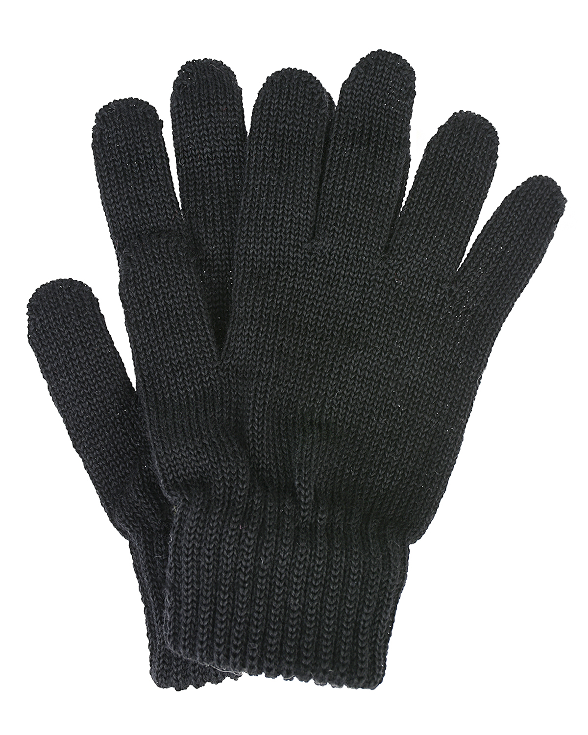 Черные перчатки из шерсти Catya детские - фото 1