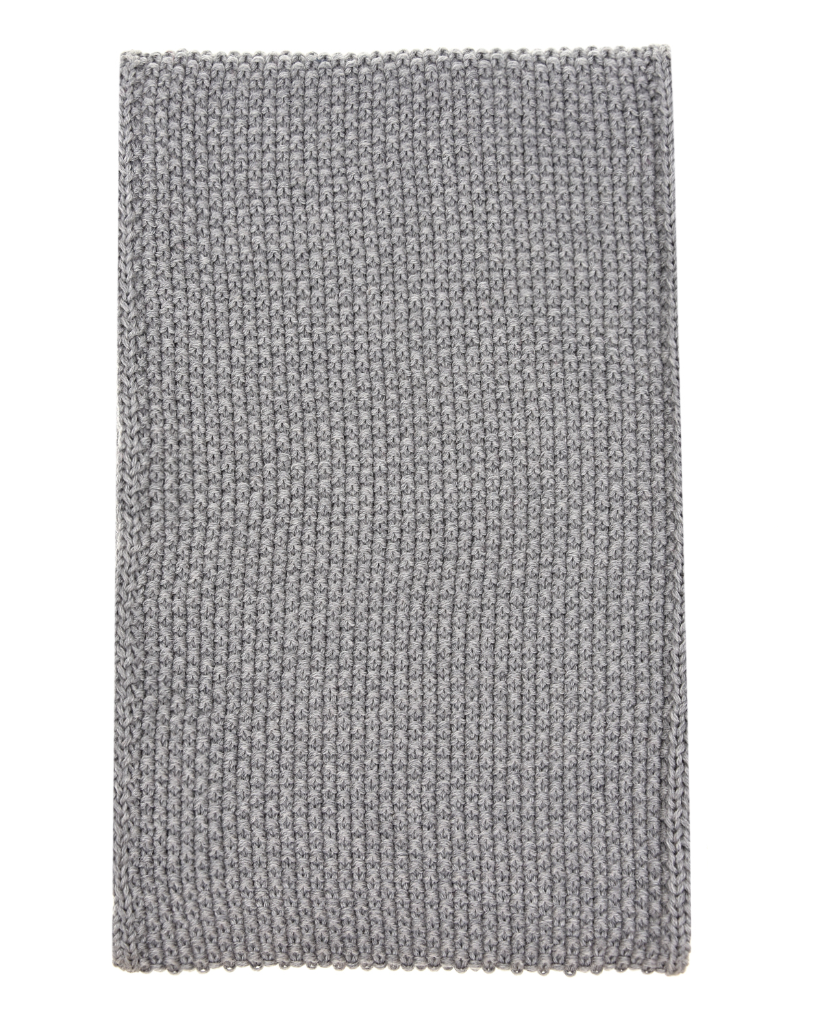 Серый вязаный шарф из шерсти Catya детский - фото 2