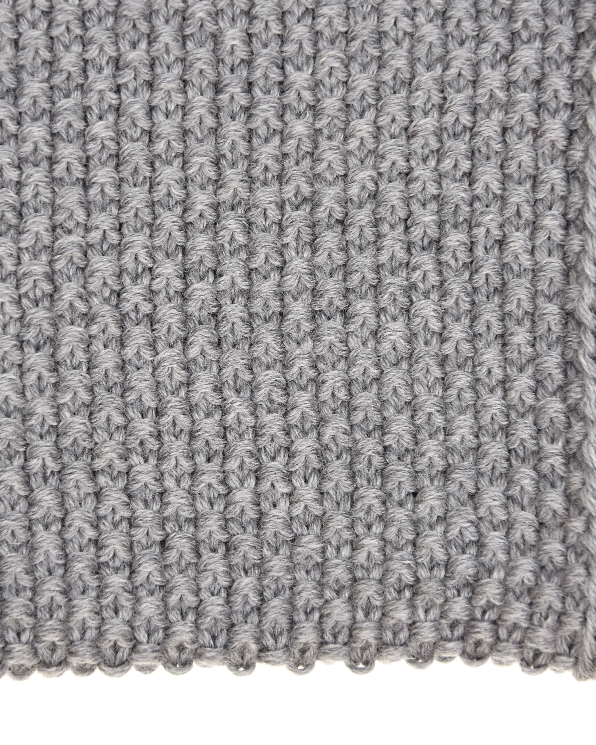 Серый вязаный шарф из шерсти Catya детский - фото 3