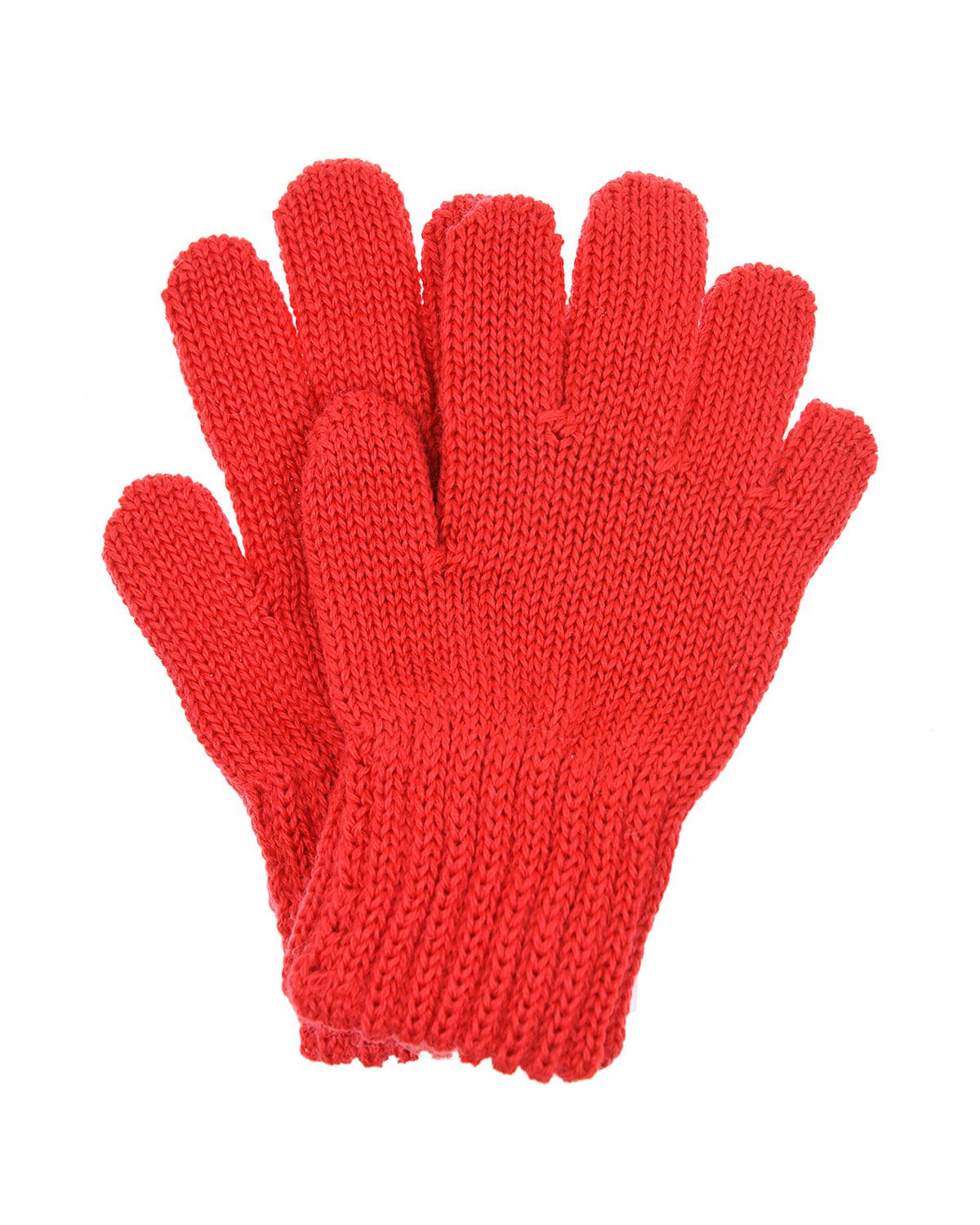 Красные перчатки из шерсти MaxiMo детские - фото 1