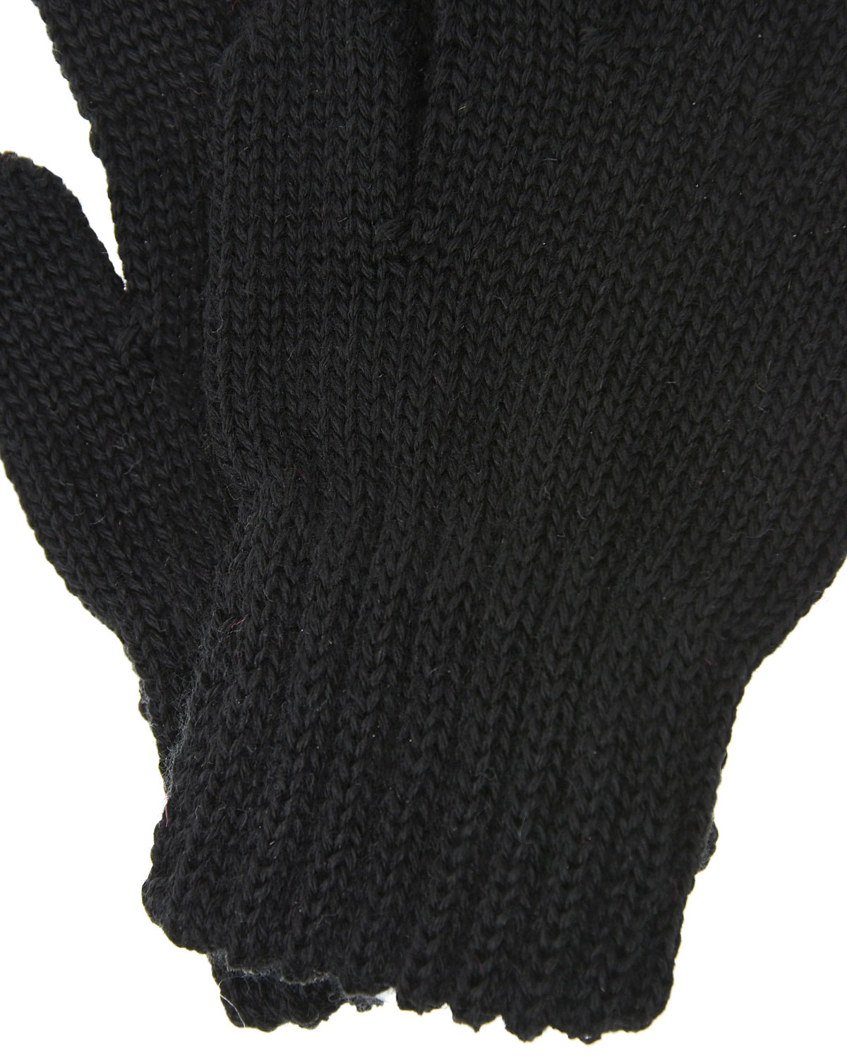 Черные перчатки из шерсти MaxiMo детские - фото 2