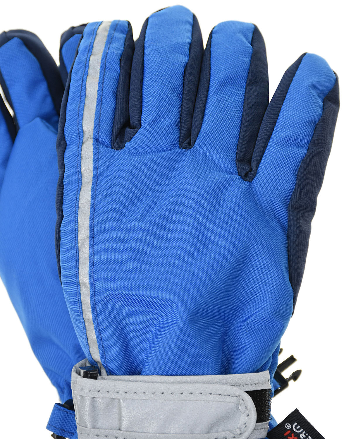 Перчатки непромокаемые со светоотражающей вставкой, синие MaxiMo детские - фото 3