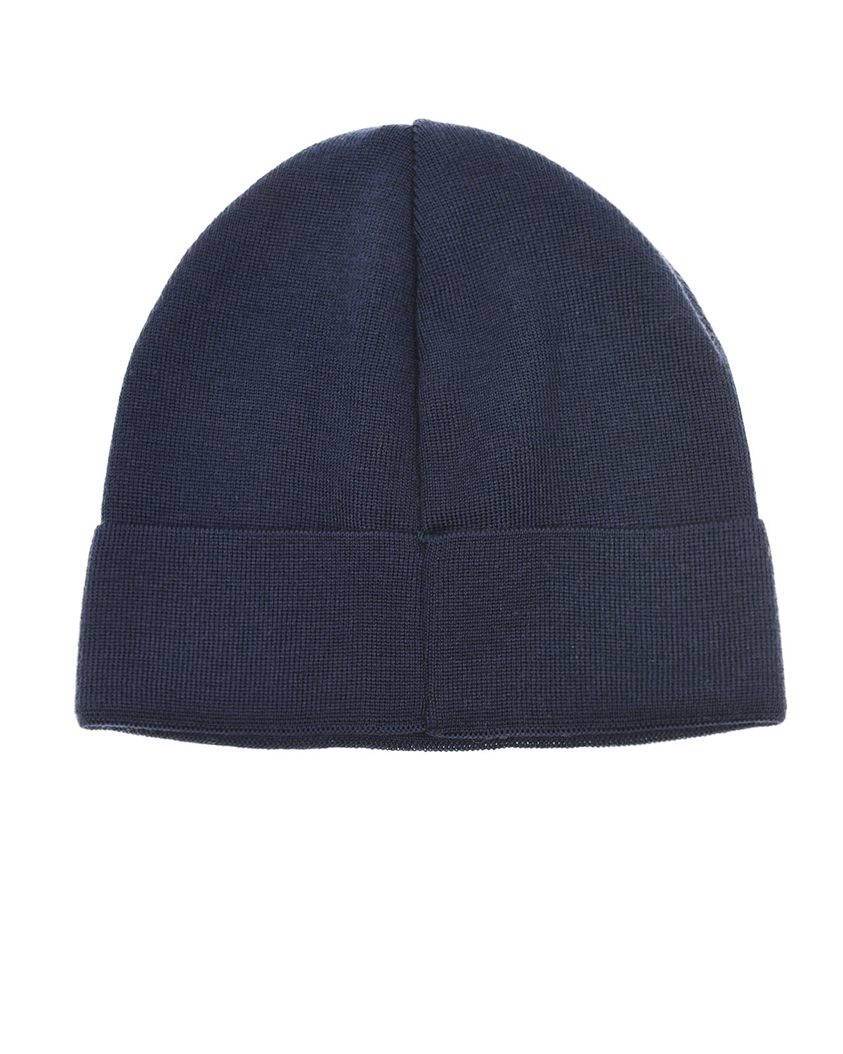 Темно-синяя шапка из шерсти с отворотом CAPO детское - фото 2
