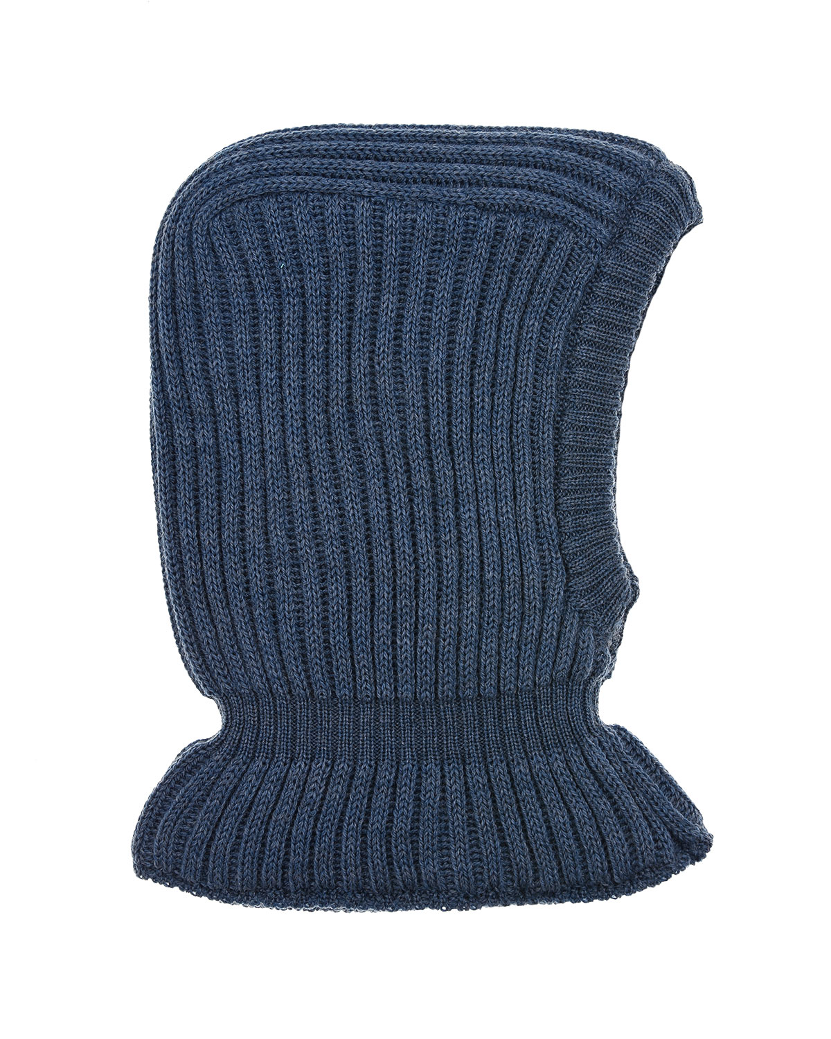Синяя шапка-шлем из шерсти Il Trenino детская, размер 55, цвет синий - фото 1