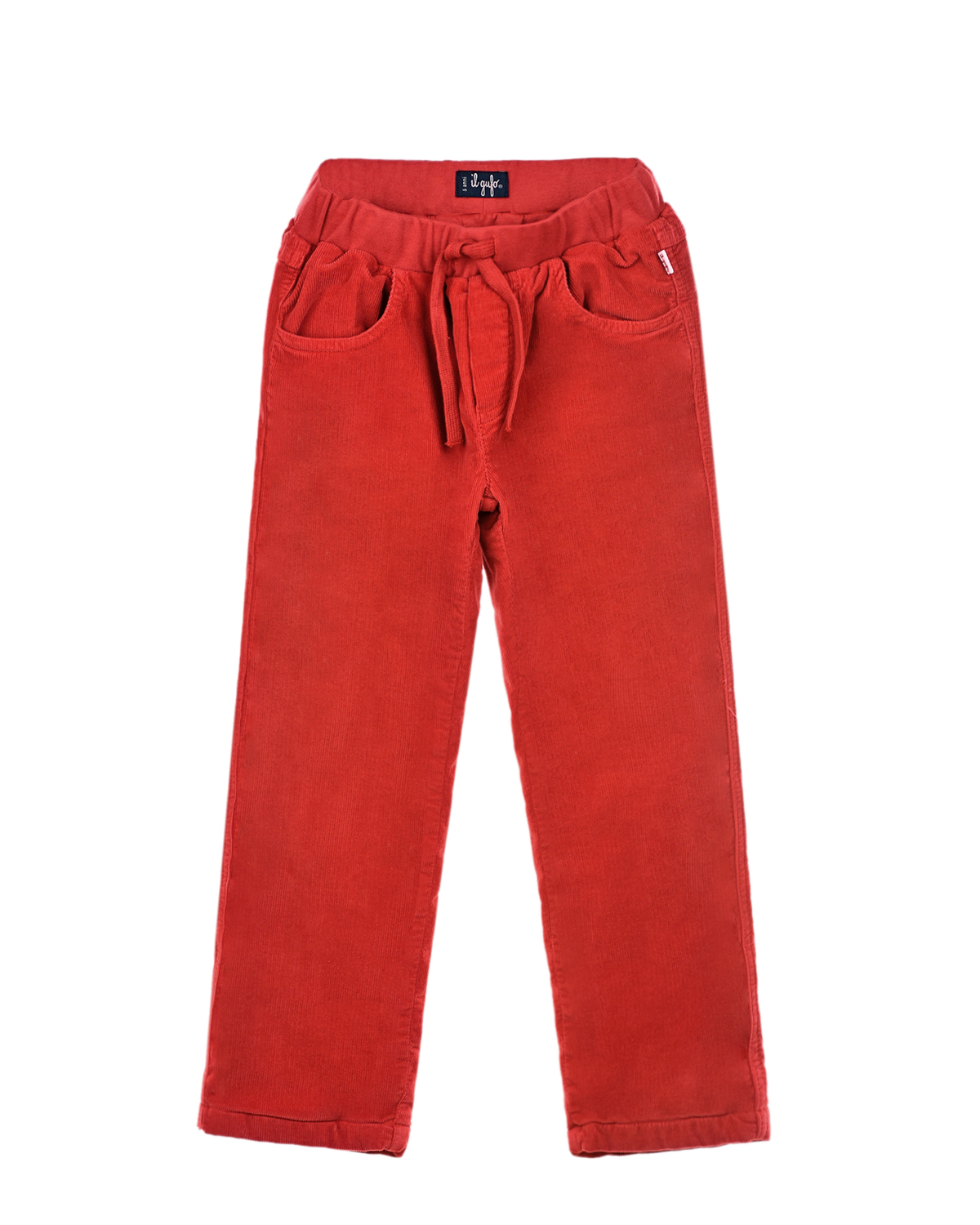 Утепленные брюки из вельвета IL Gufo детские, размер 92, цвет розовый - фото 1