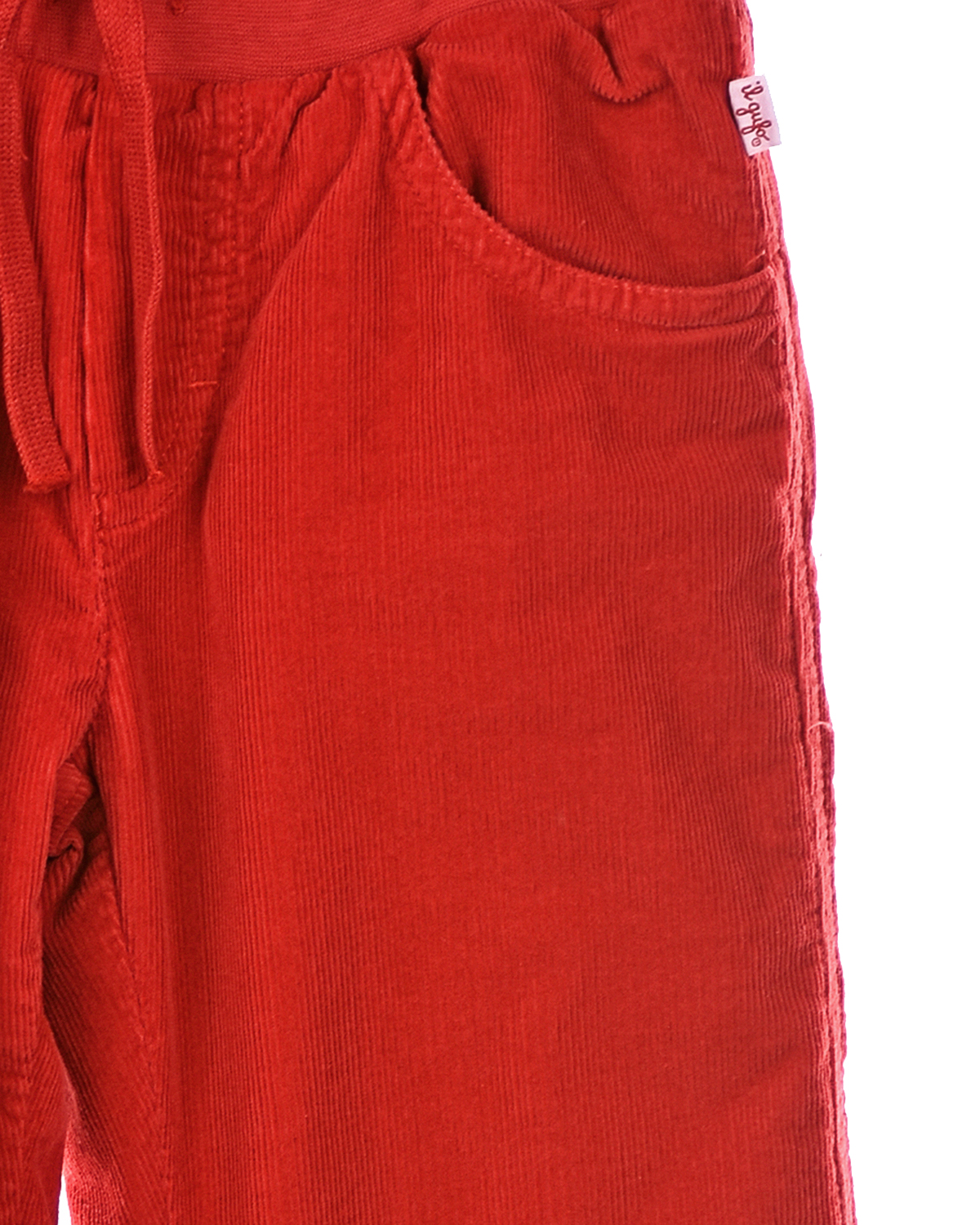 Утепленные брюки из вельвета IL Gufo детские, размер 92, цвет розовый - фото 3