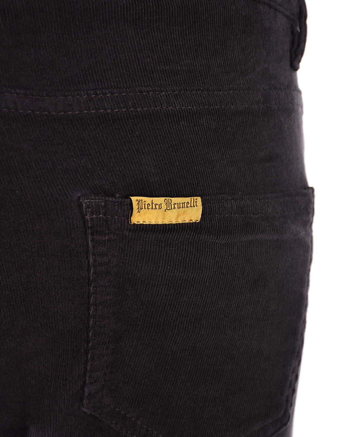 Зауженные брюки из вельвета Pietro Brunelli, размер 38, цвет коричневый - фото 8