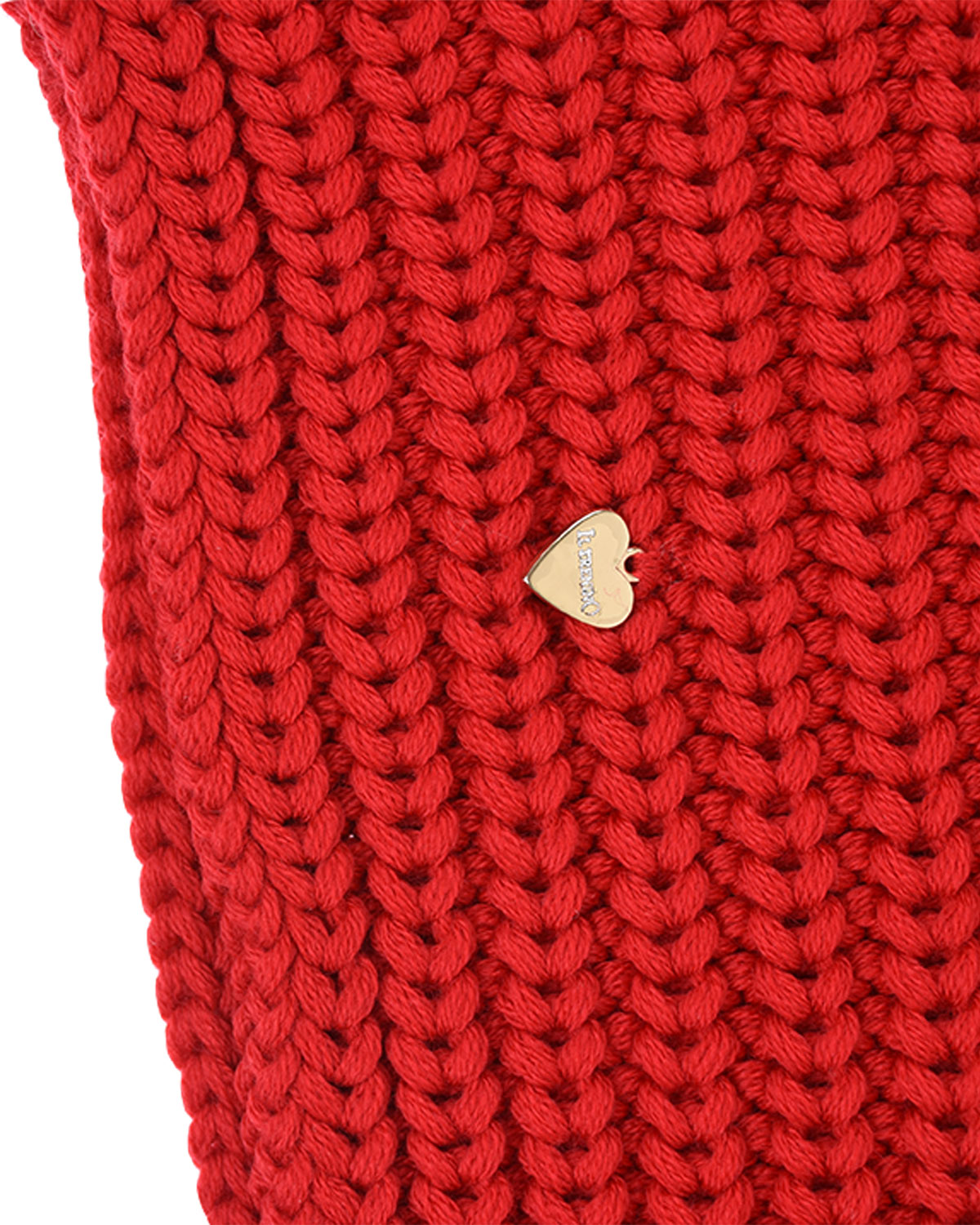 Красный шерстяной шарф Il Trenino детский, размер unica - фото 4