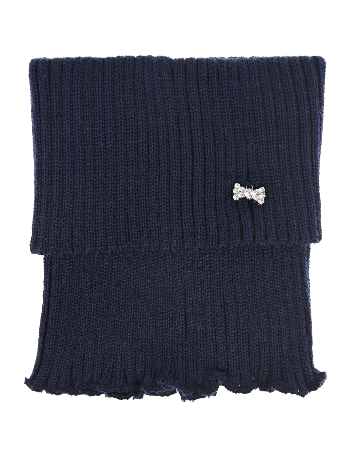 Темно-синий шарф-горло для девочек MaxiMo детское, размер 2