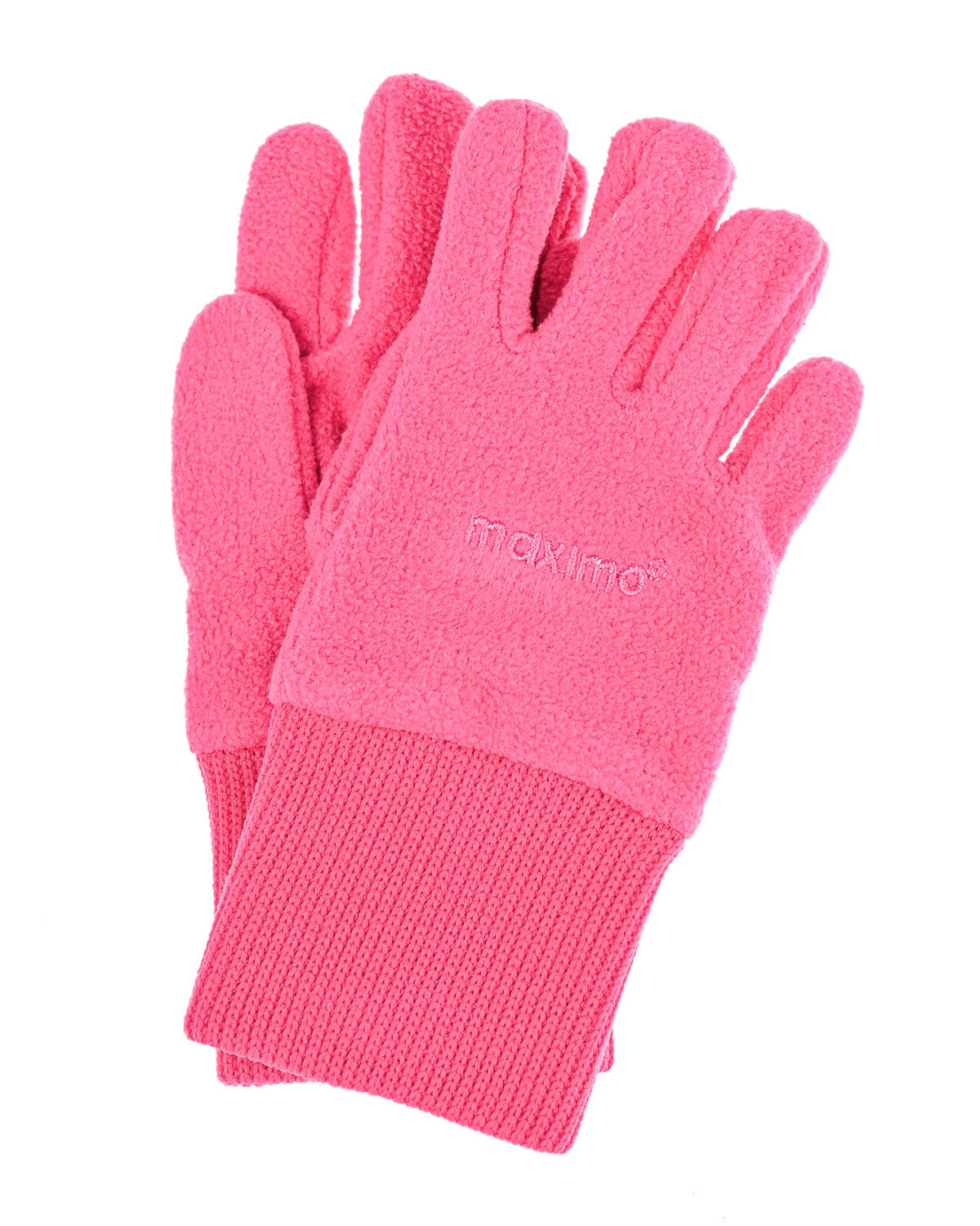 Флисовые перчатки для девочек MaxiMo детские, размер 2, цвет розовый - фото 1
