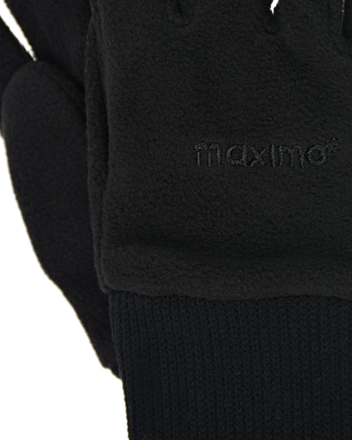 Флисовые перчатки черного цвета MaxiMo детские, размер 2 - фото 2