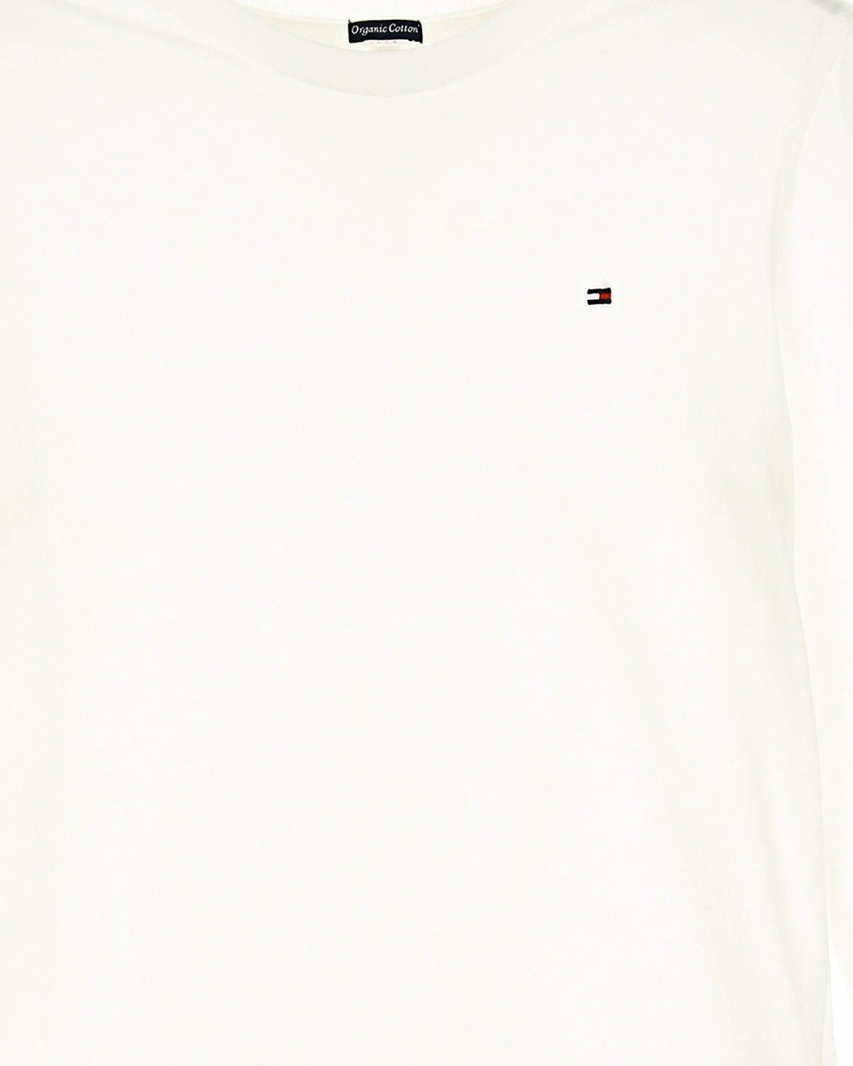 Белая базовая толстовка Tommy Hilfiger детская, размер 116, цвет белый - фото 3