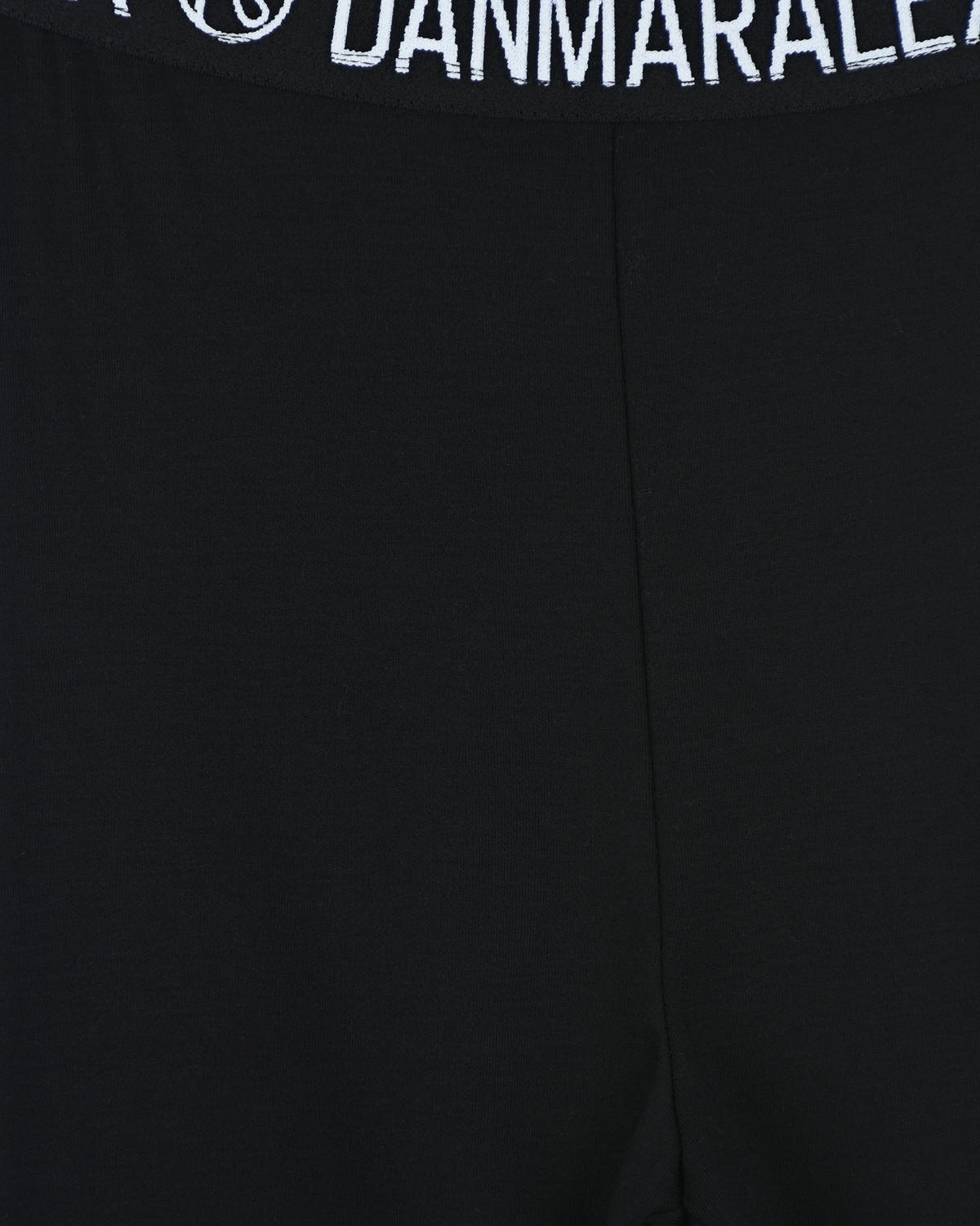 Черные утепленные леггинсы Dan Maralex детские, размер 128, цвет черный - фото 3