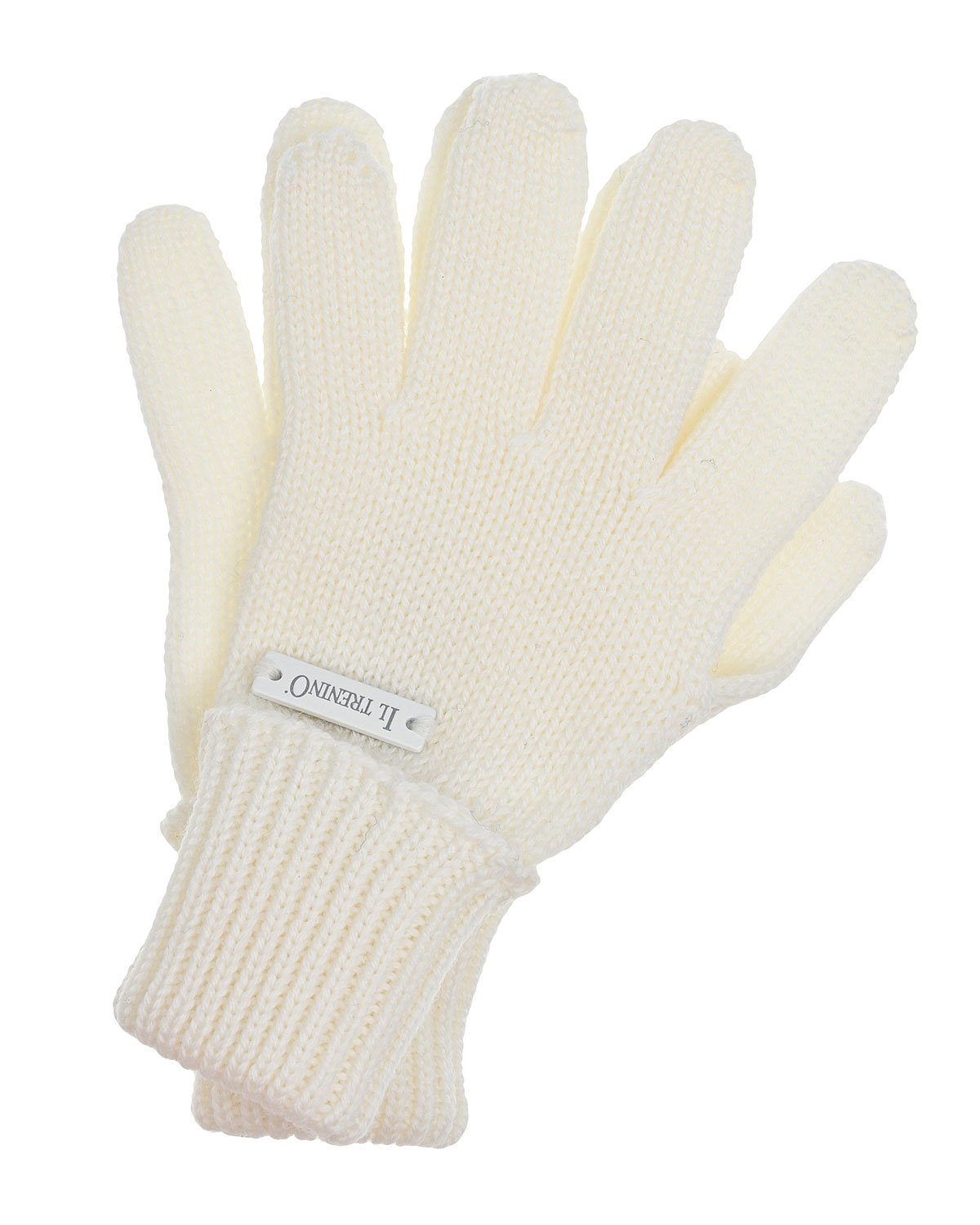 Белые базовые перчатки Il Trenino детские, размер 3, цвет белый - фото 1