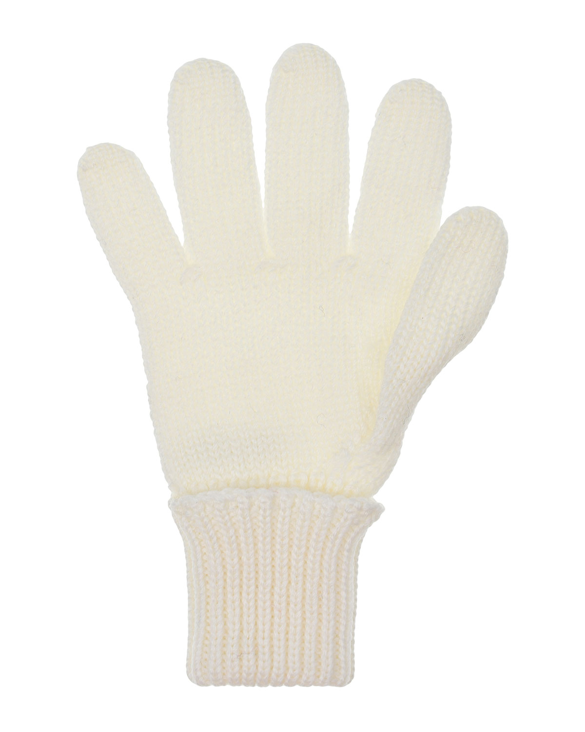 Белые базовые перчатки Il Trenino детские, размер 3, цвет белый - фото 2