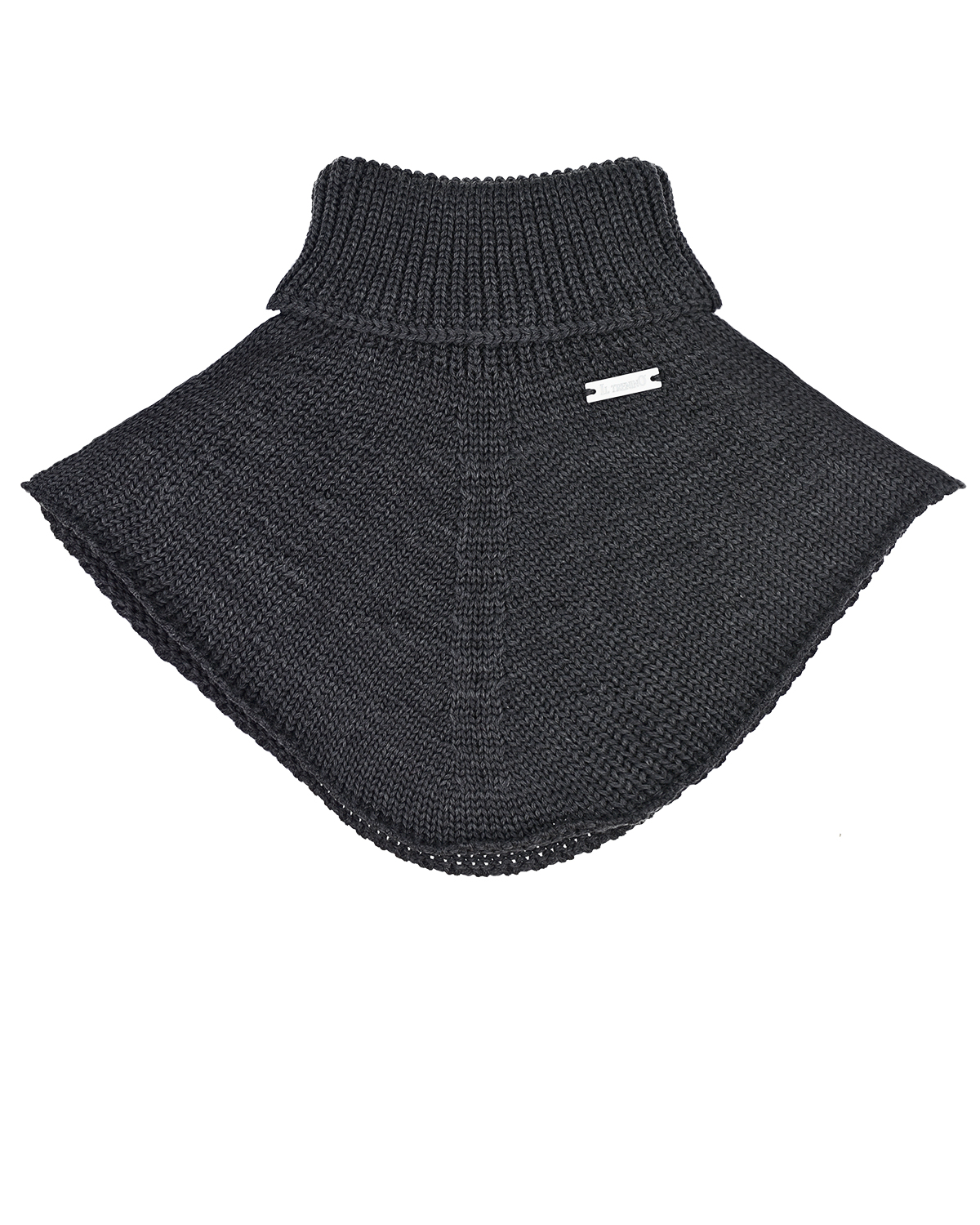 Темно-серый шарф-ворот из шерсти Il Trenino детское, размер unica