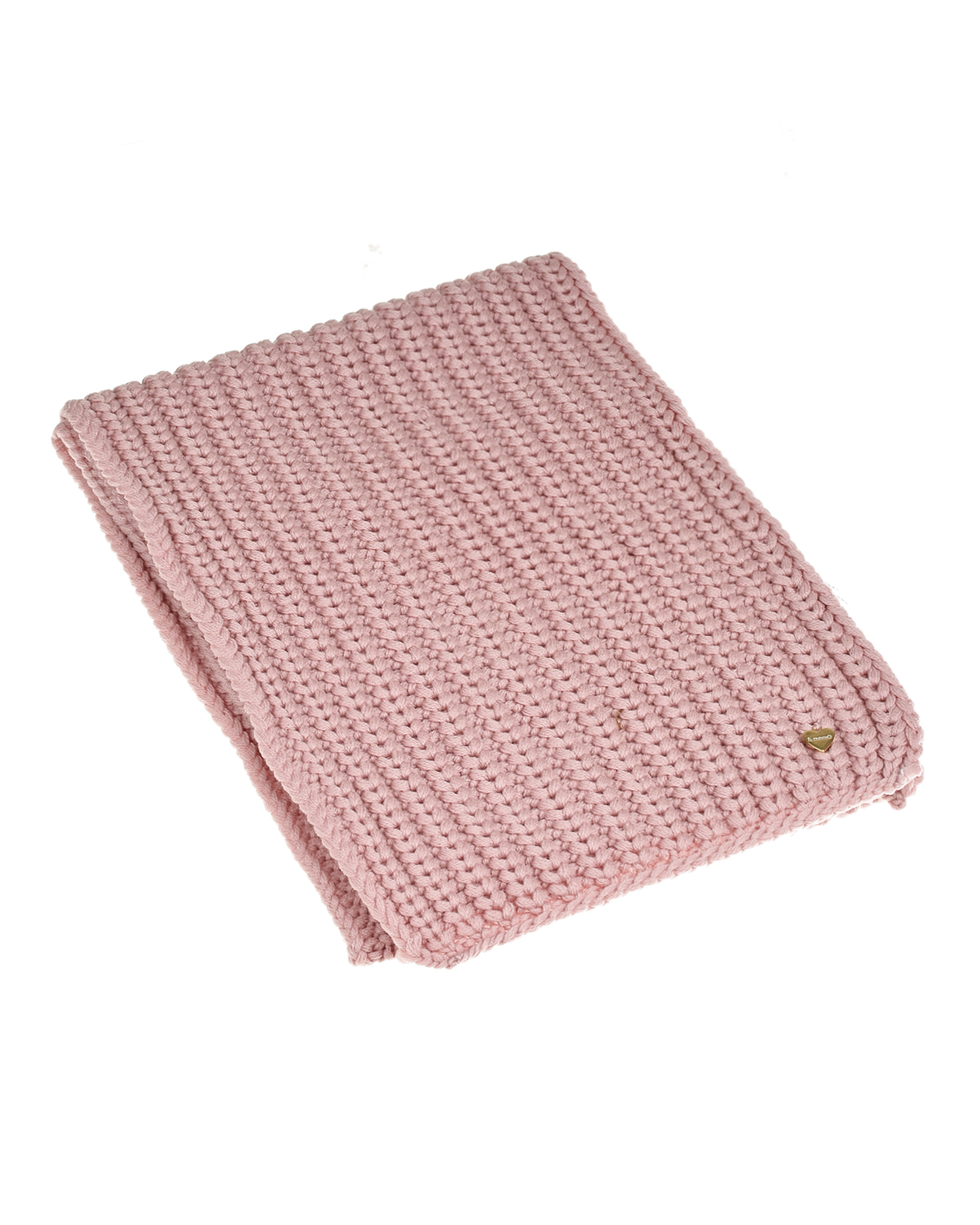 Розовый шарф крупной вязки, 153x28 см Il Trenino детский, размер unica - фото 1