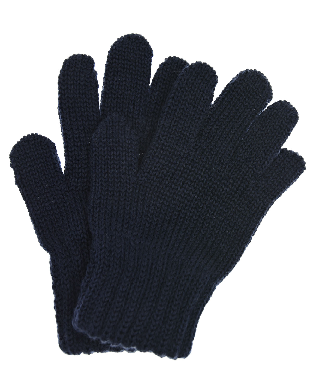 Темно-синие перчатки из шерсти MaxiMo детское, размер 1, цвет синий - фото 1
