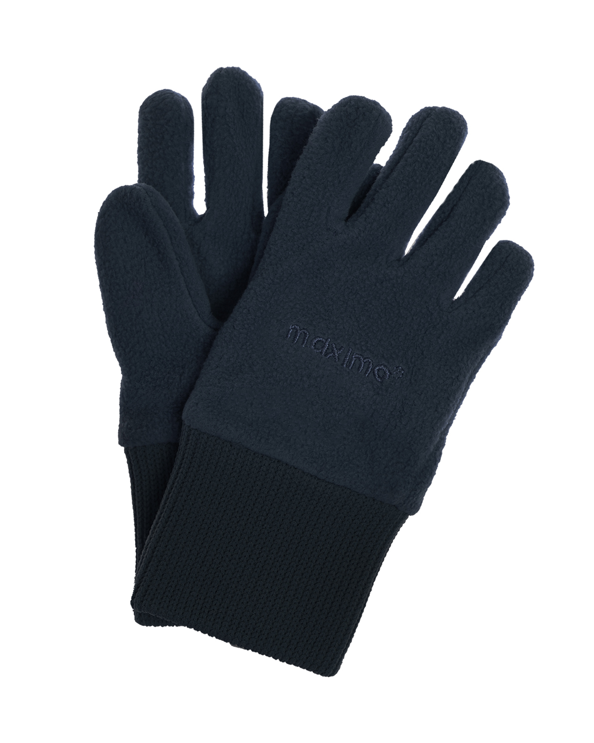 Темно-синие флисовые перчатки MaxiMo детское, размер 6, цвет синий - фото 1