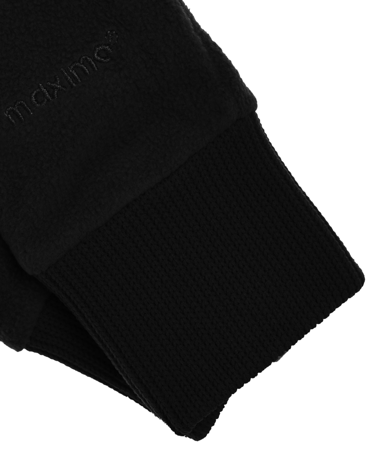 Черные флисовые перчатки MaxiMo детские, размер 2, цвет черный - фото 2