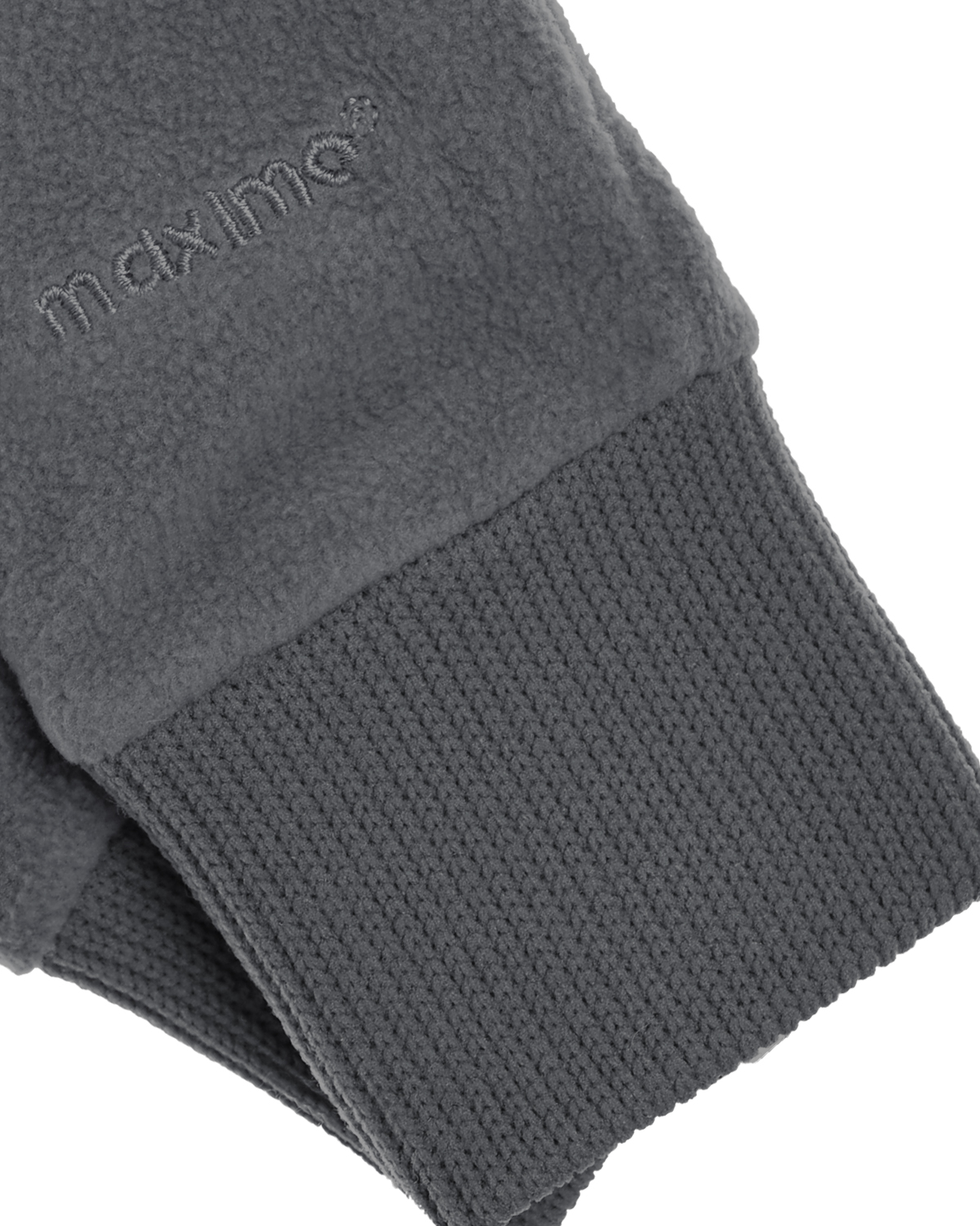 Серые флисовые перчатки MaxiMo детские, размер 4, цвет серый - фото 2