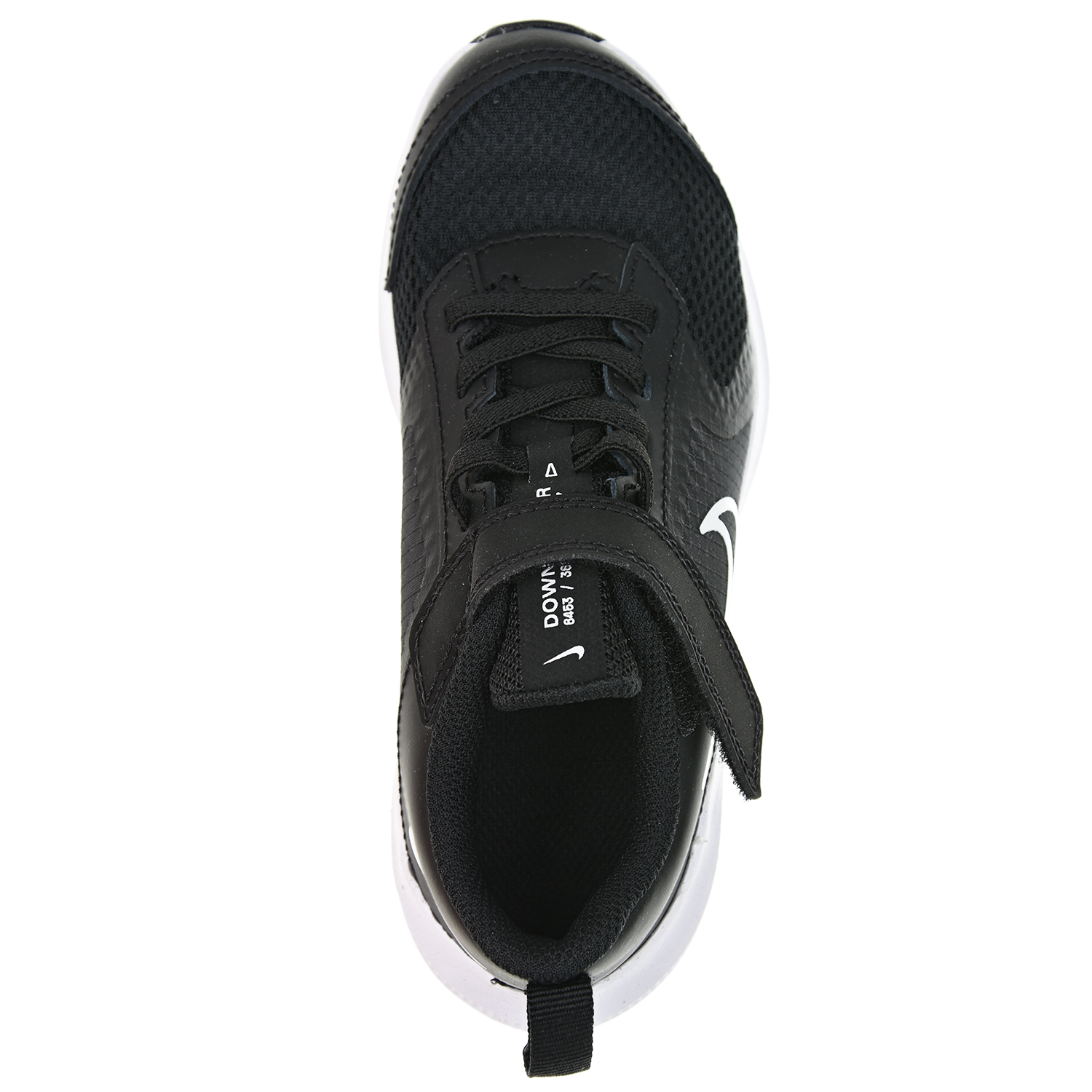 Черные кроссовки Downshifter 11 на липучках Nike детские, размер 28, цвет черный - фото 4