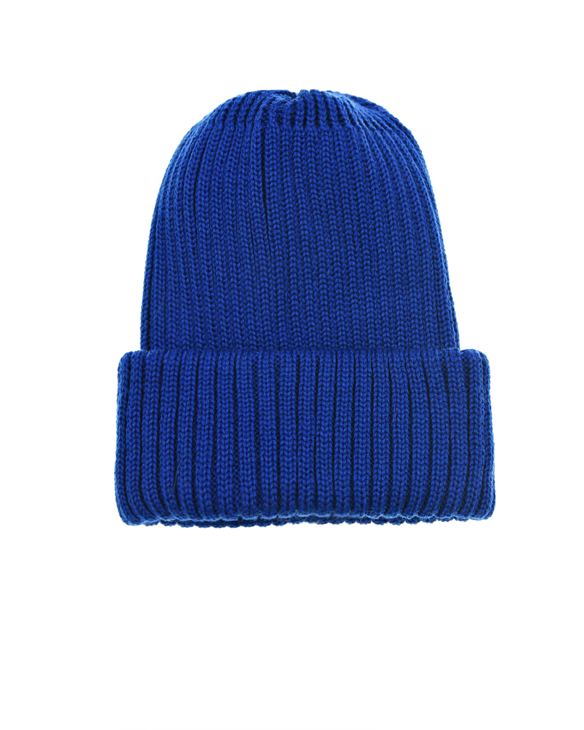 Синяя шапка с отворотом Catya детская, размер 55, цвет синий - фото 1