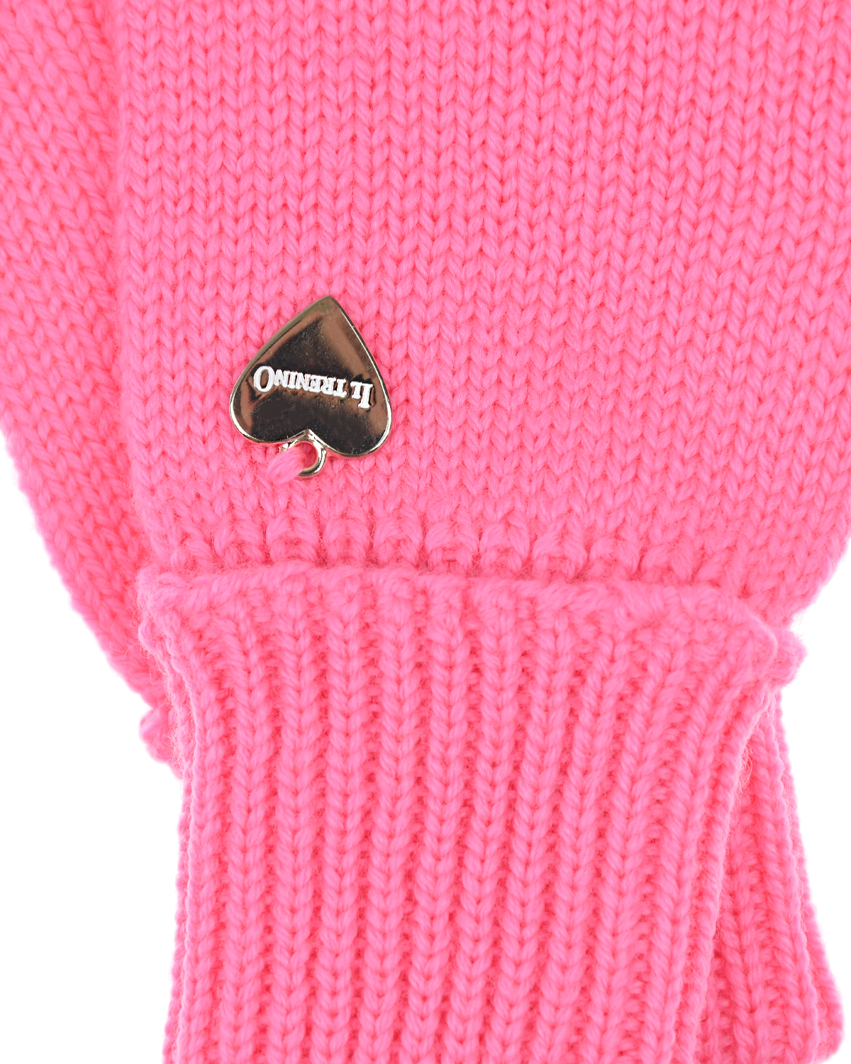 Базовые розовые перчатки Il Trenino детские, размер 2, цвет розовый - фото 2
