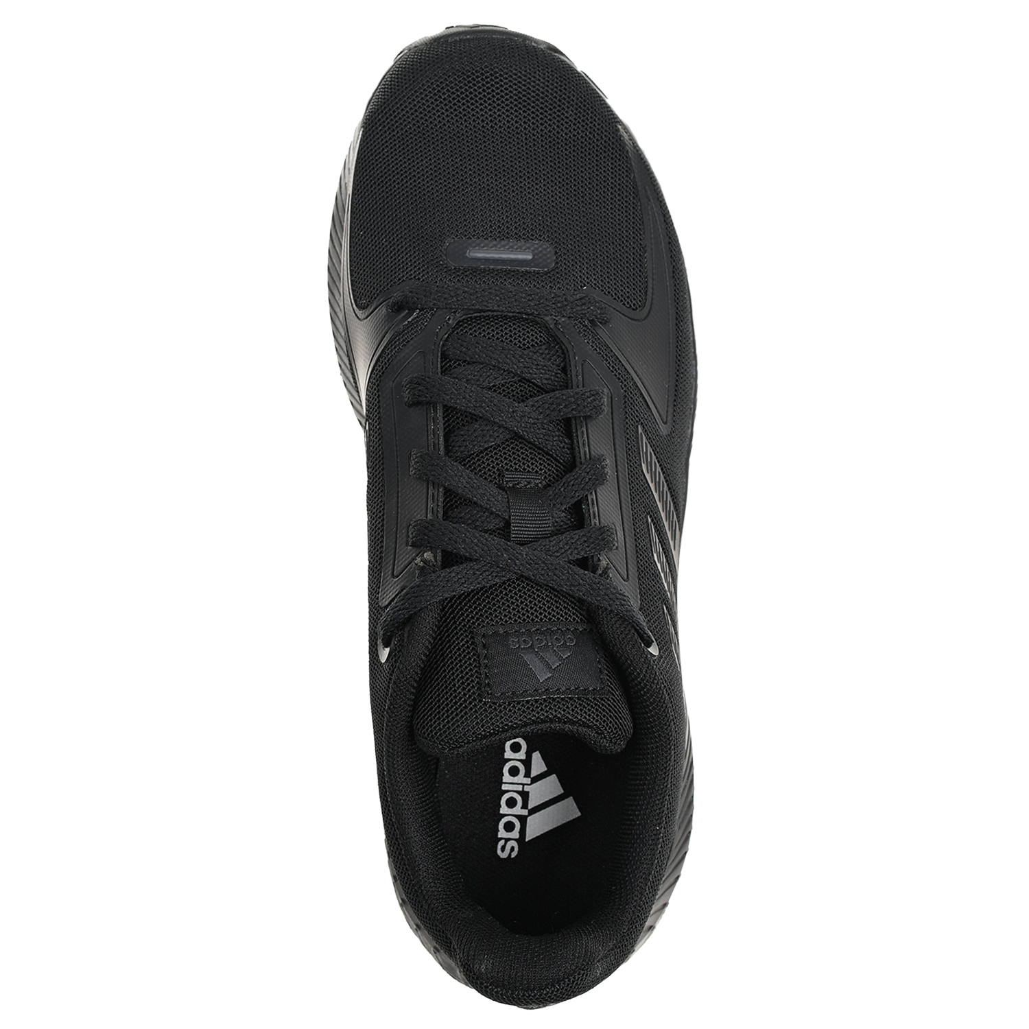 Однотонные черные кроссовки Adidas детские, размер 37, цвет черный - фото 4