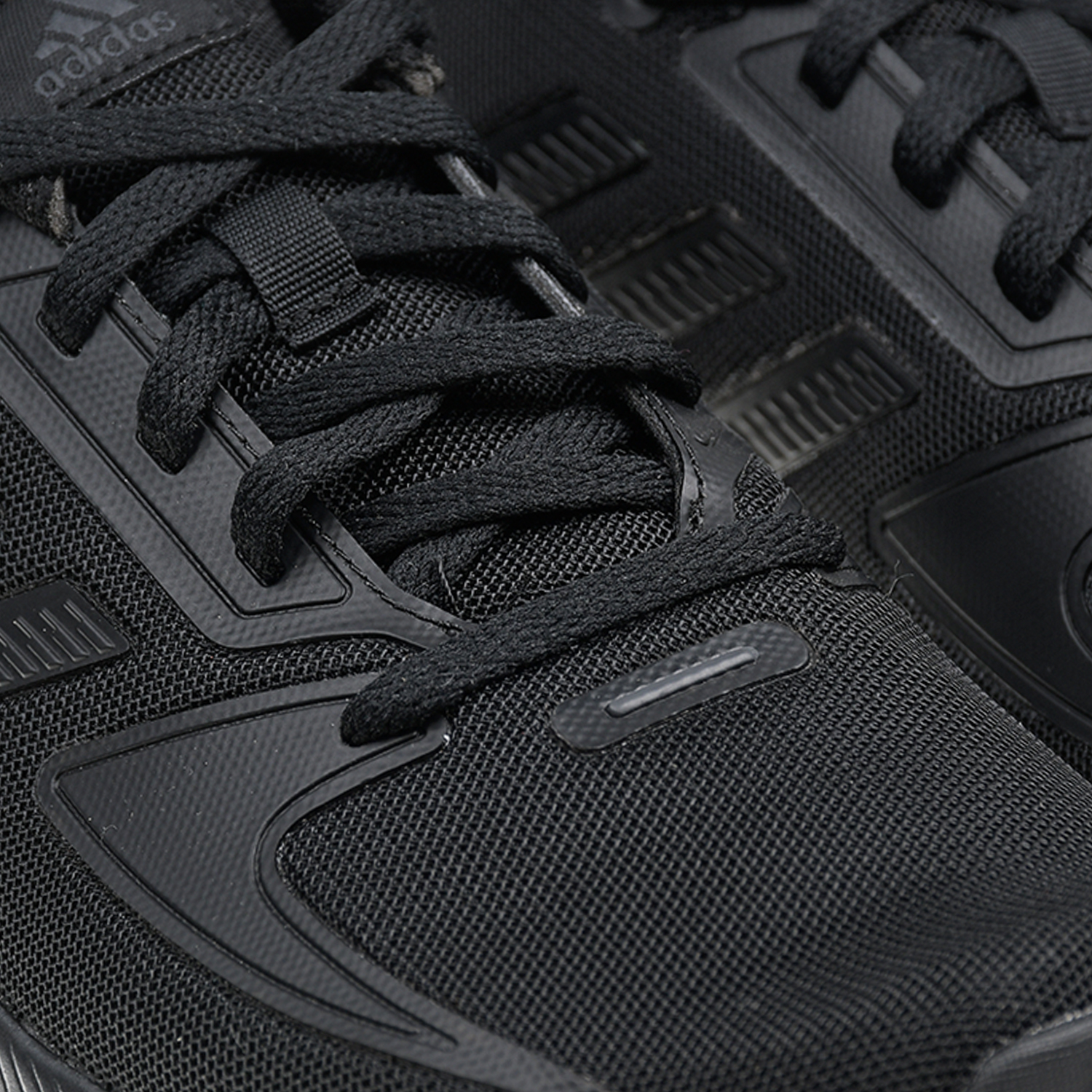 Однотонные черные кроссовки Adidas детские, размер 37, цвет черный - фото 6