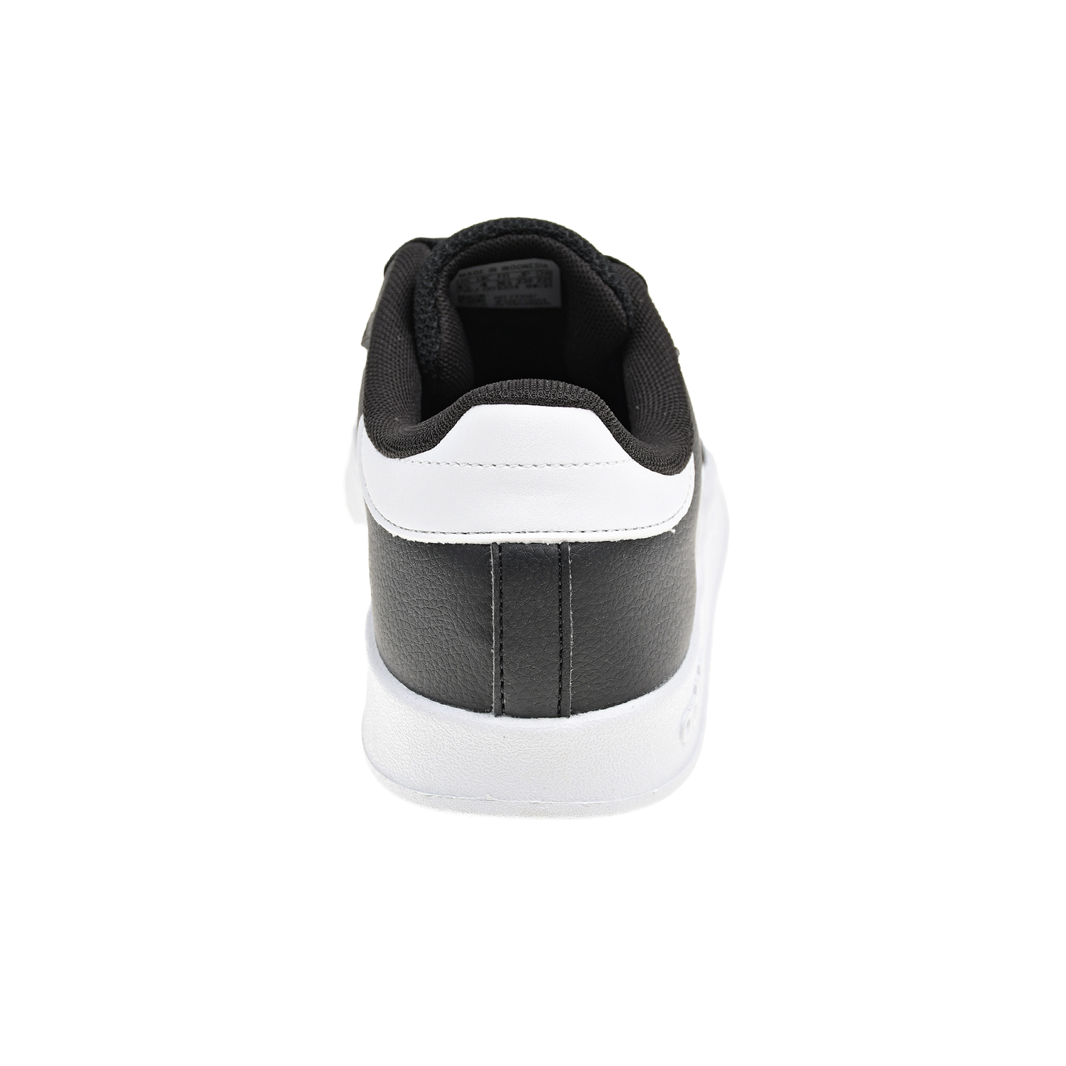 Черные кеды с белыми полосками Adidas детские, размер 28, цвет черный - фото 3