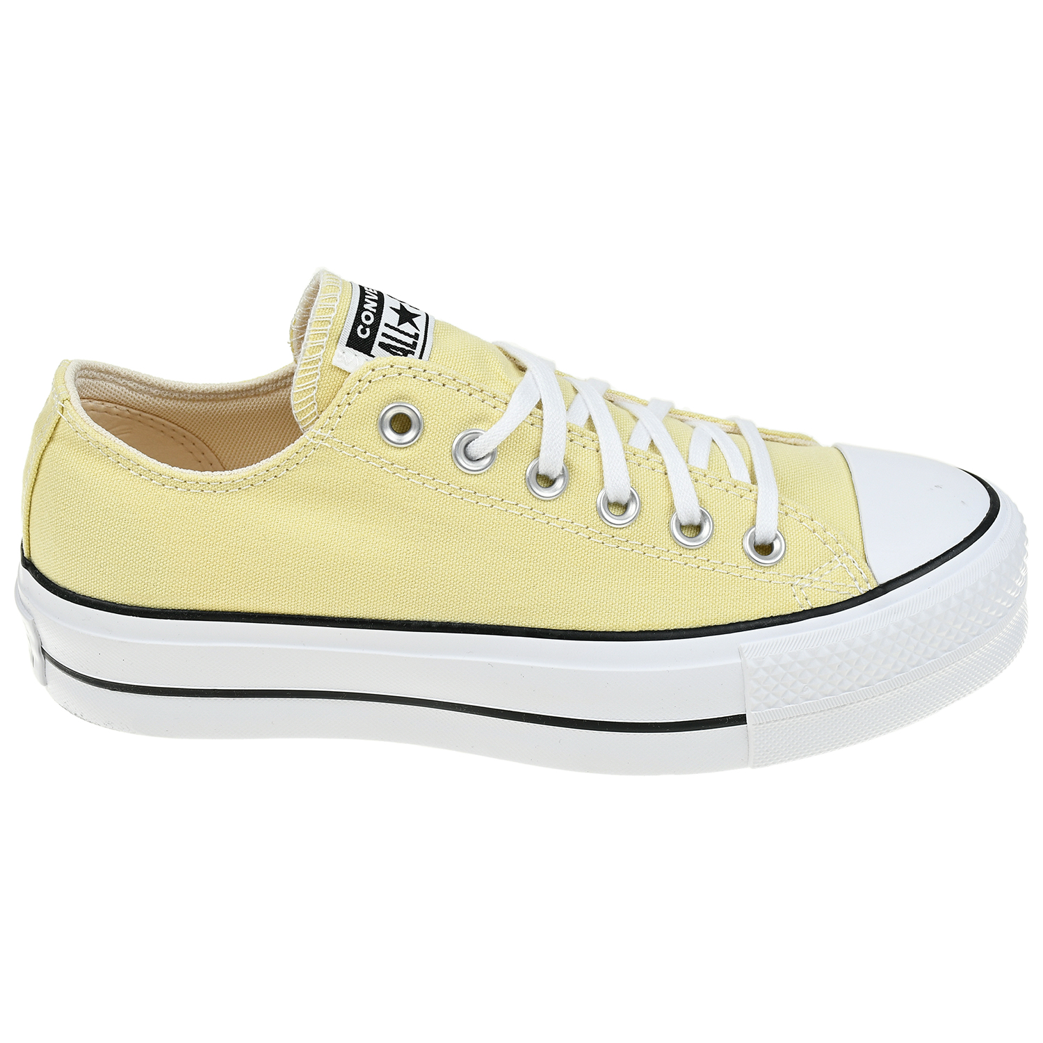 Желтые кеды с белой подошвой Converse детские, размер 36, цвет желтый - фото 2
