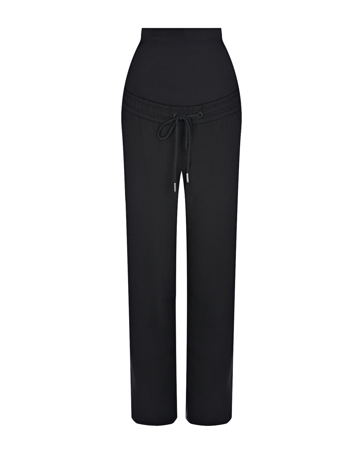 Утепленные черные брюки для беременных Dan Maralex, размер 42, цвет черный