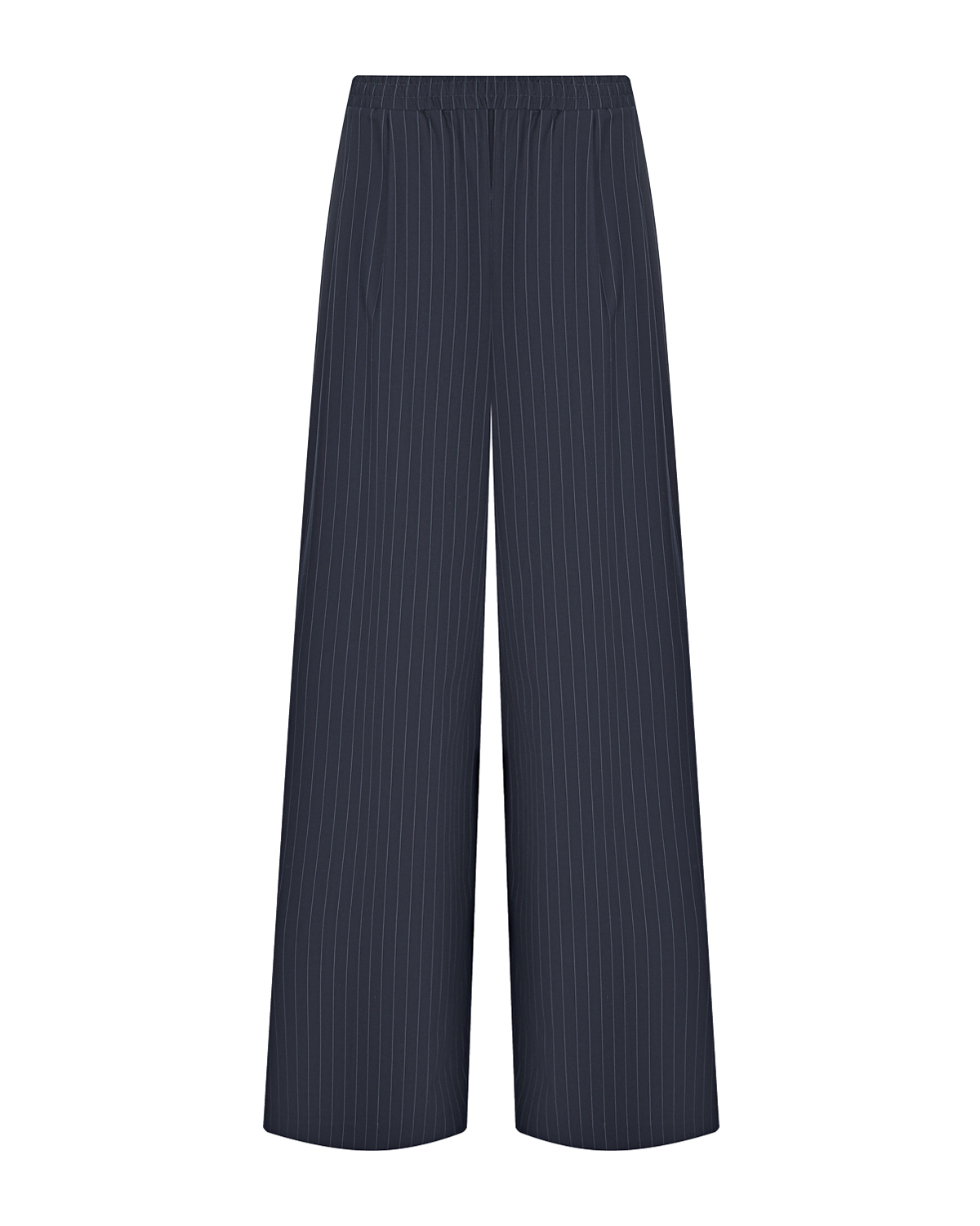 Темно-синие брюки в полоску Dan Maralex, размер 42, цвет нет цвета - фото 1