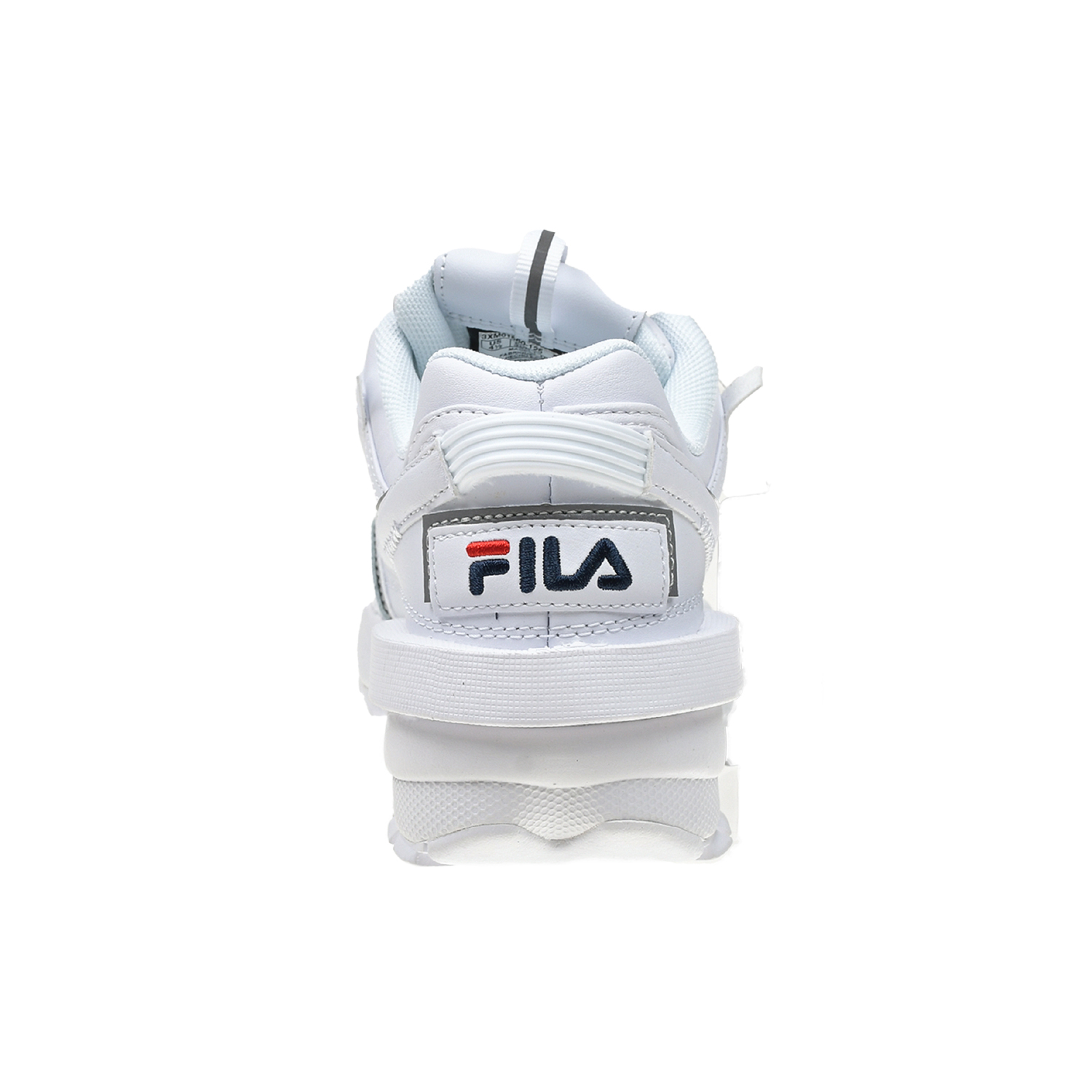 Кожаные кроссовки с серым кантом FILA детские, размер 34, цвет белый - фото 3