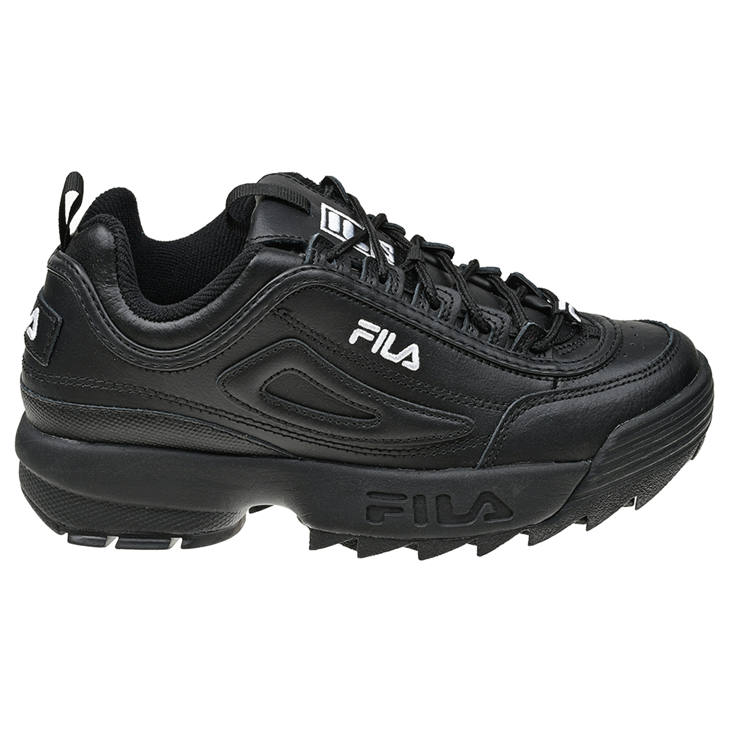 Черные кроссовки на рельефной подошве FILA детские, размер 36, цвет черный - фото 2