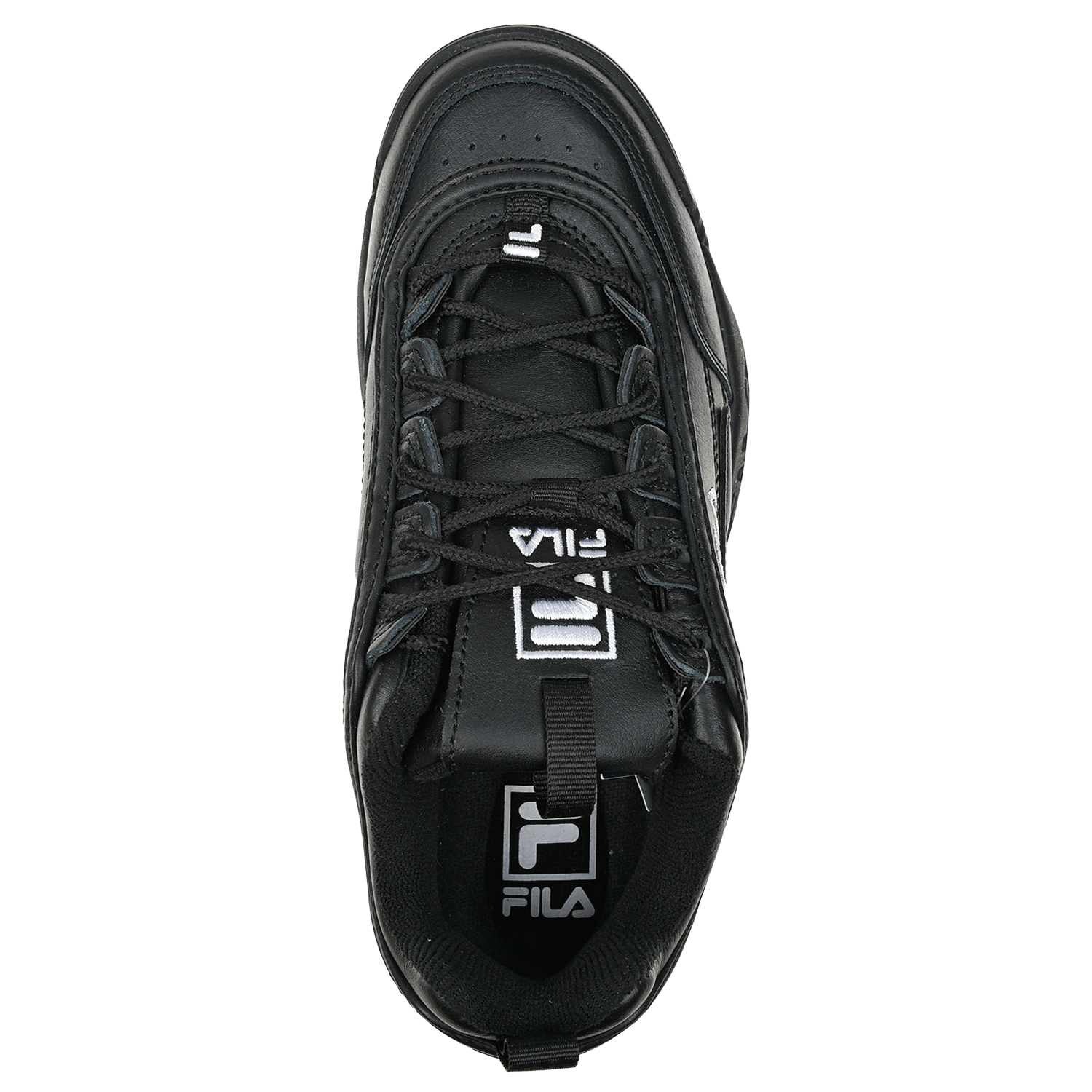 Черные кроссовки на рельефной подошве FILA детские, размер 36, цвет черный - фото 4