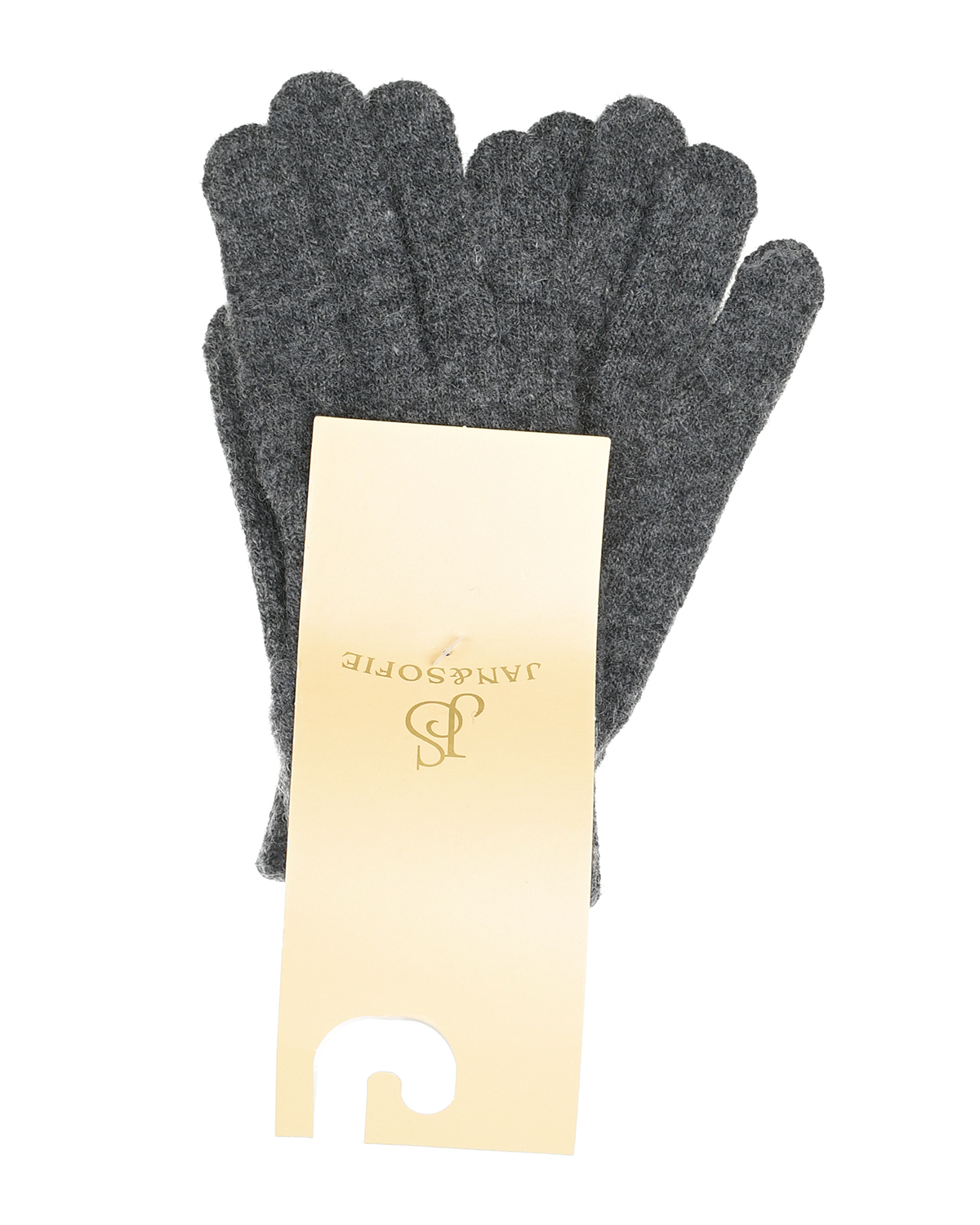 Серые шерстяные перчатки Jan&Sofie детские, размер 3, цвет серый