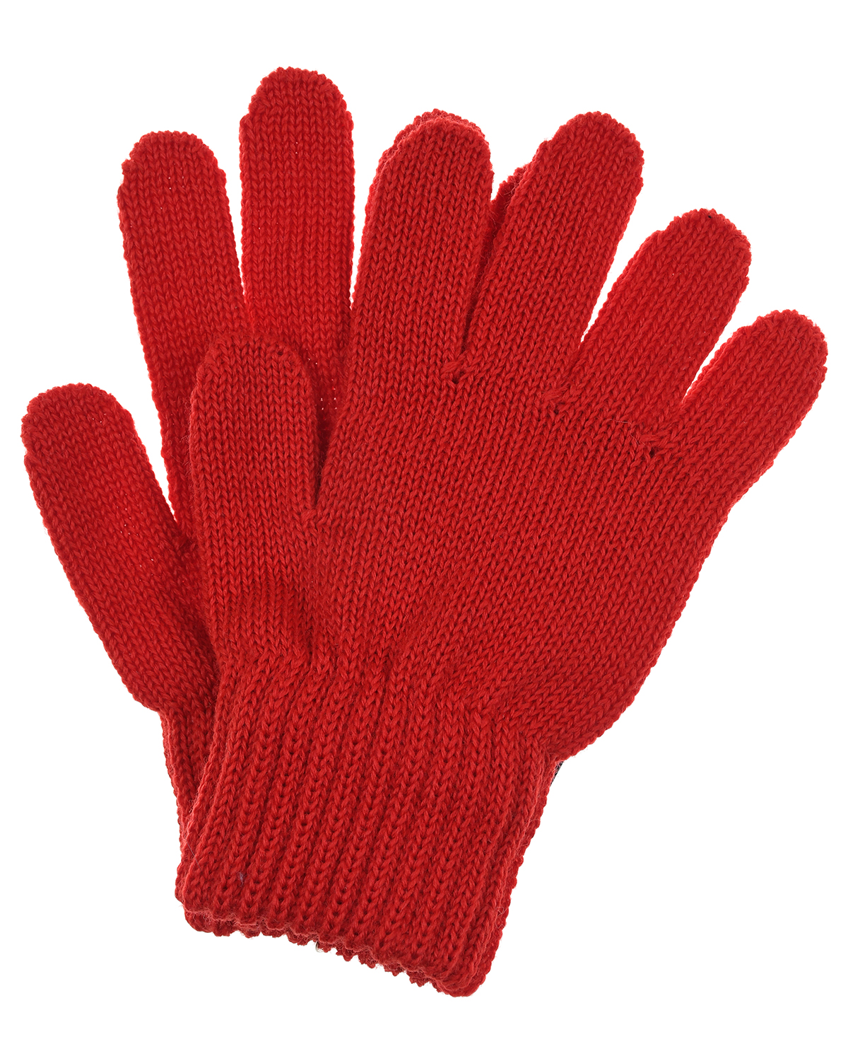 Базовые красные перчатки Catya детские, размер 5, цвет красный - фото 1