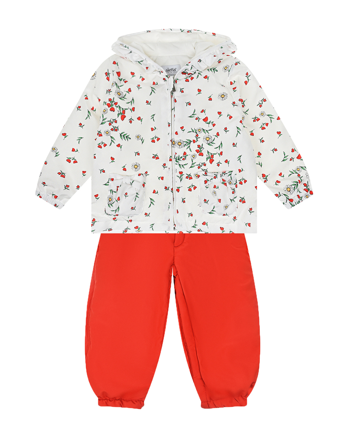 

Комплект: полукомбинезон и куртка с цветочным принтом Aletta, Мультиколор, Комплект: полукомбинезон и куртка с цветочным принтом Aletta