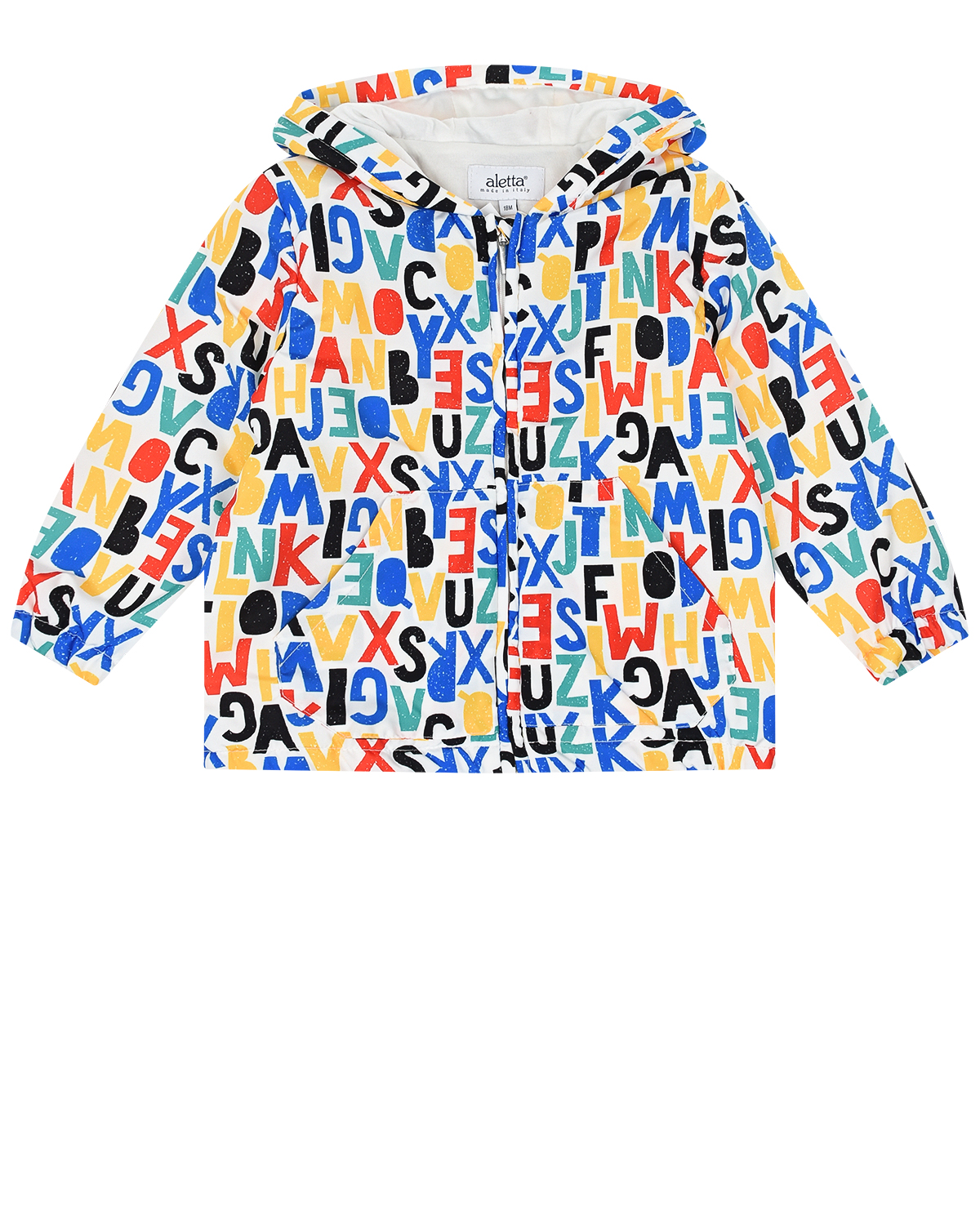 Комплект: полукомбинезон и куртка с принтом "буквы" Aletta детский - фото 2