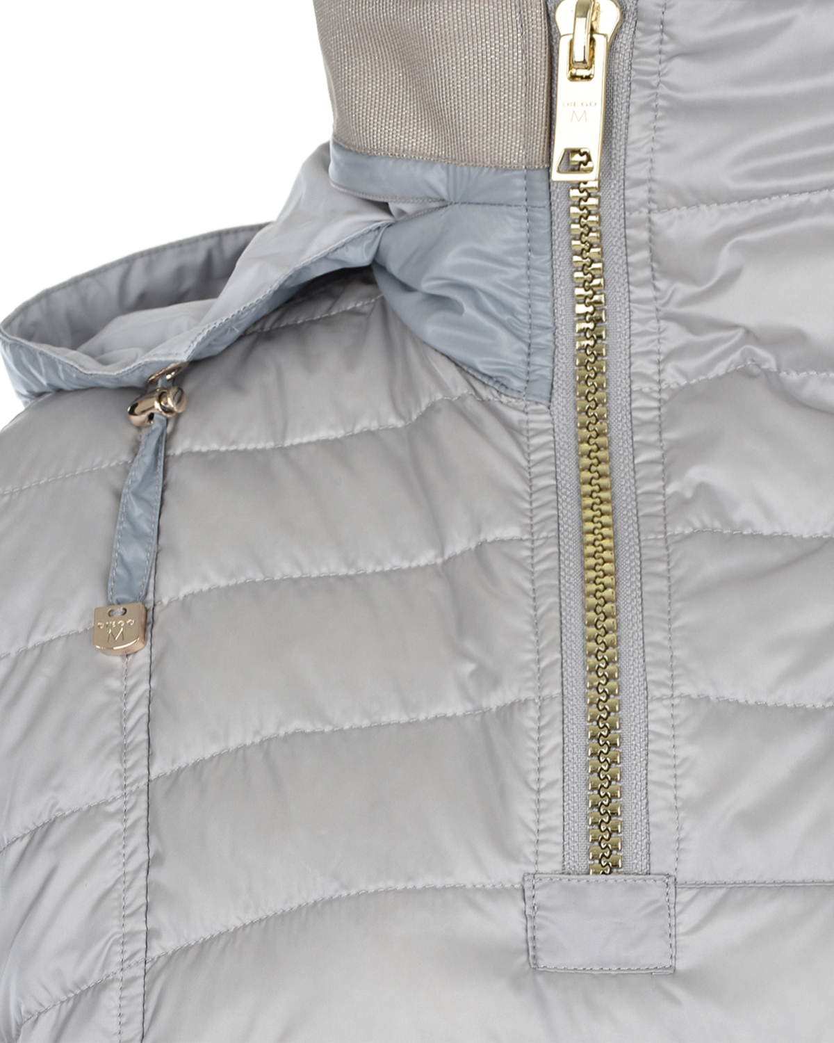 Куртка с высоким воротником на молнии Diego M, размер 42, цвет нет цвета - фото 4