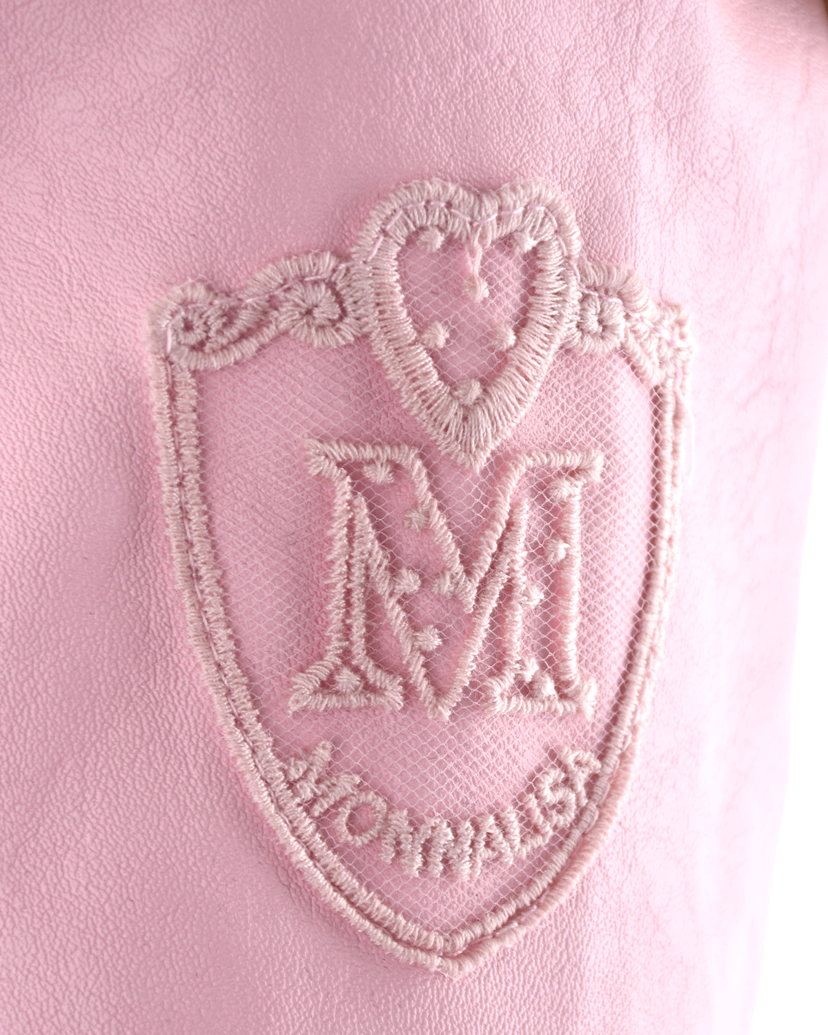 Розовая куртка с рюшами Monnalisa детская - фото 7