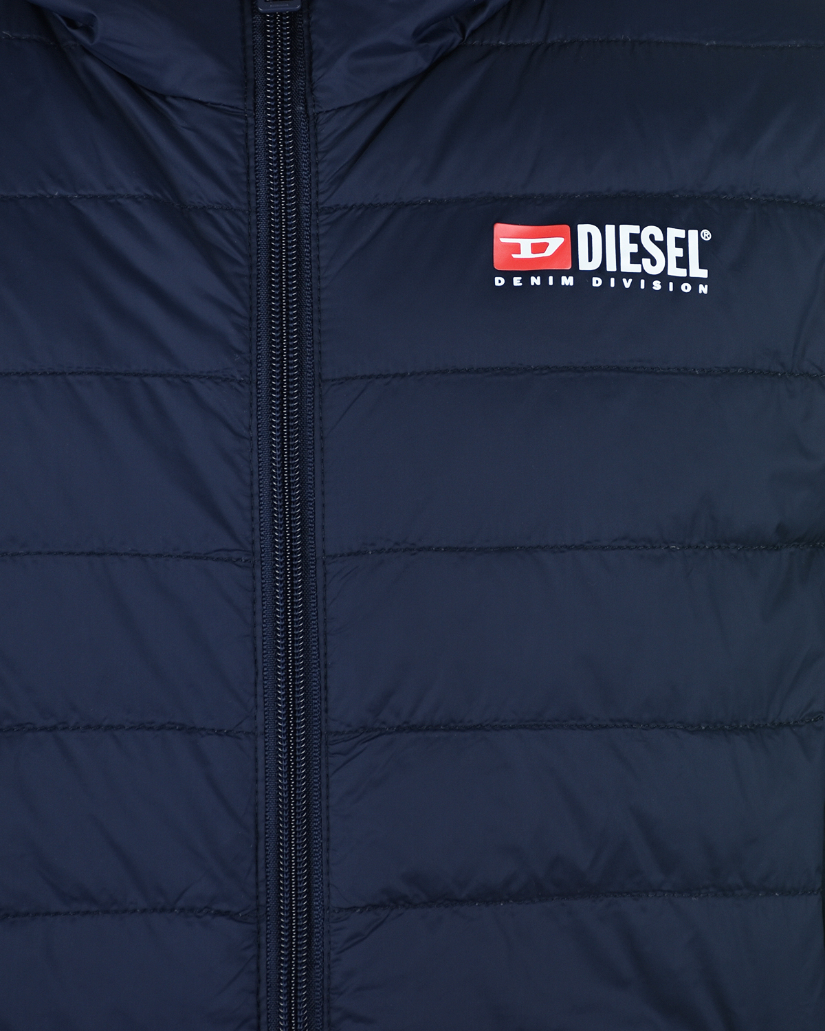 Темно-синяя стеганая куртка Diesel детское, размер 128, цвет синий - фото 3