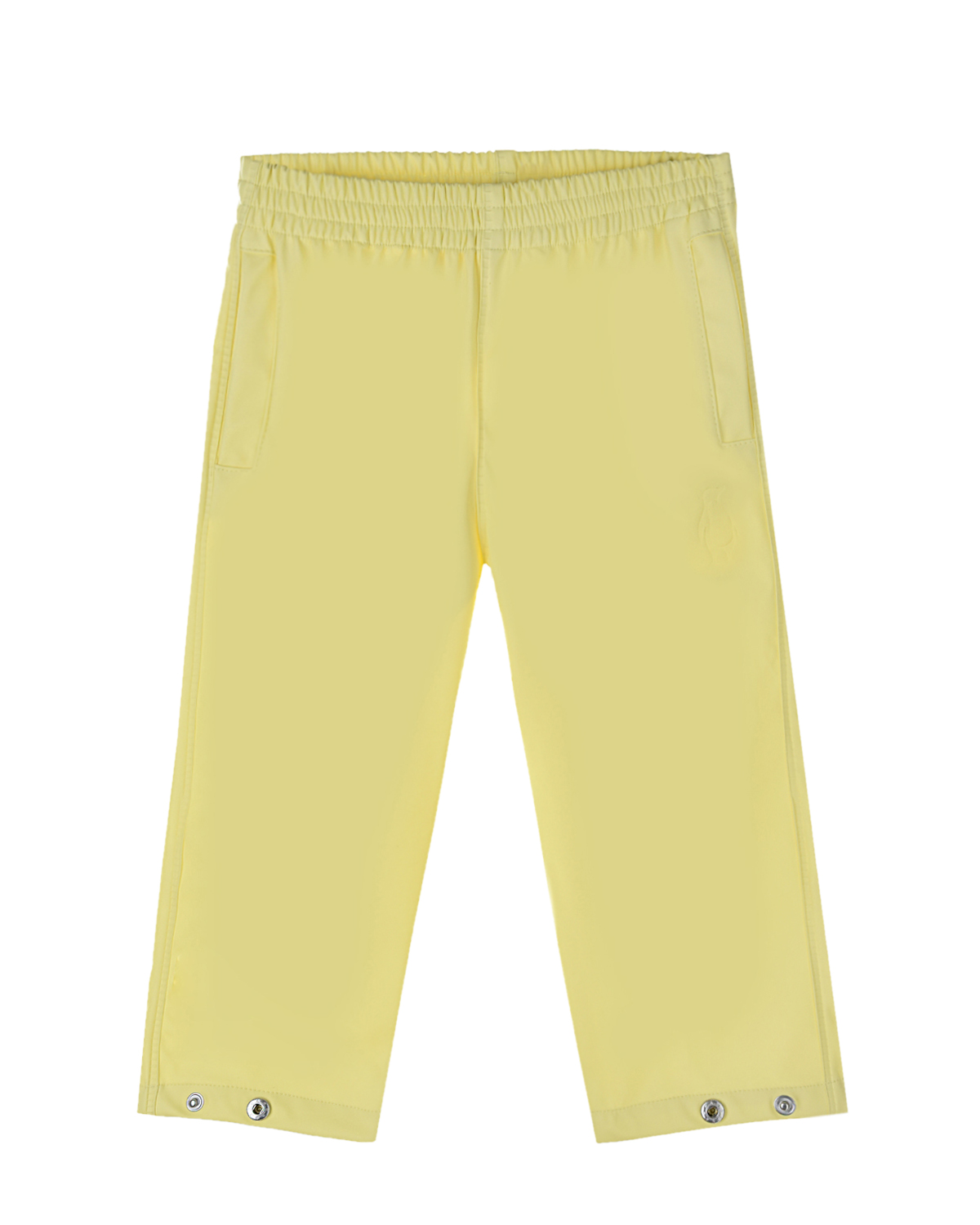 Желтые брюки из экокожи GOSOAKY