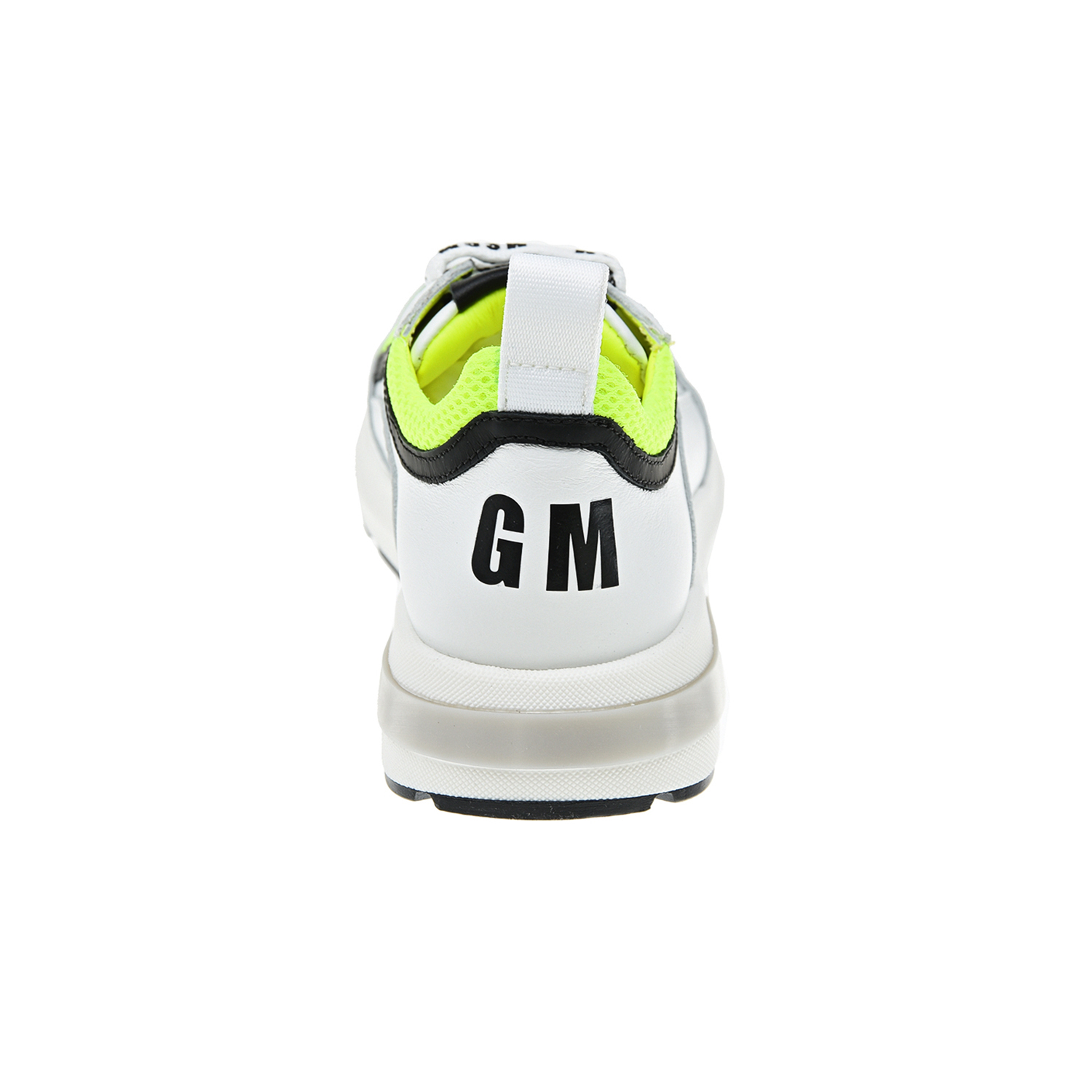 Кроссовки с логотипом и неоновой отделкой MSGM детские, размер 34, цвет белый - фото 3
