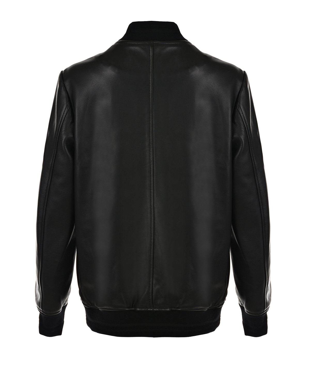 Кожаная куртка с патчем "Made in Italy" Dolce&Gabbana детская, размер 128, цвет черный - фото 2