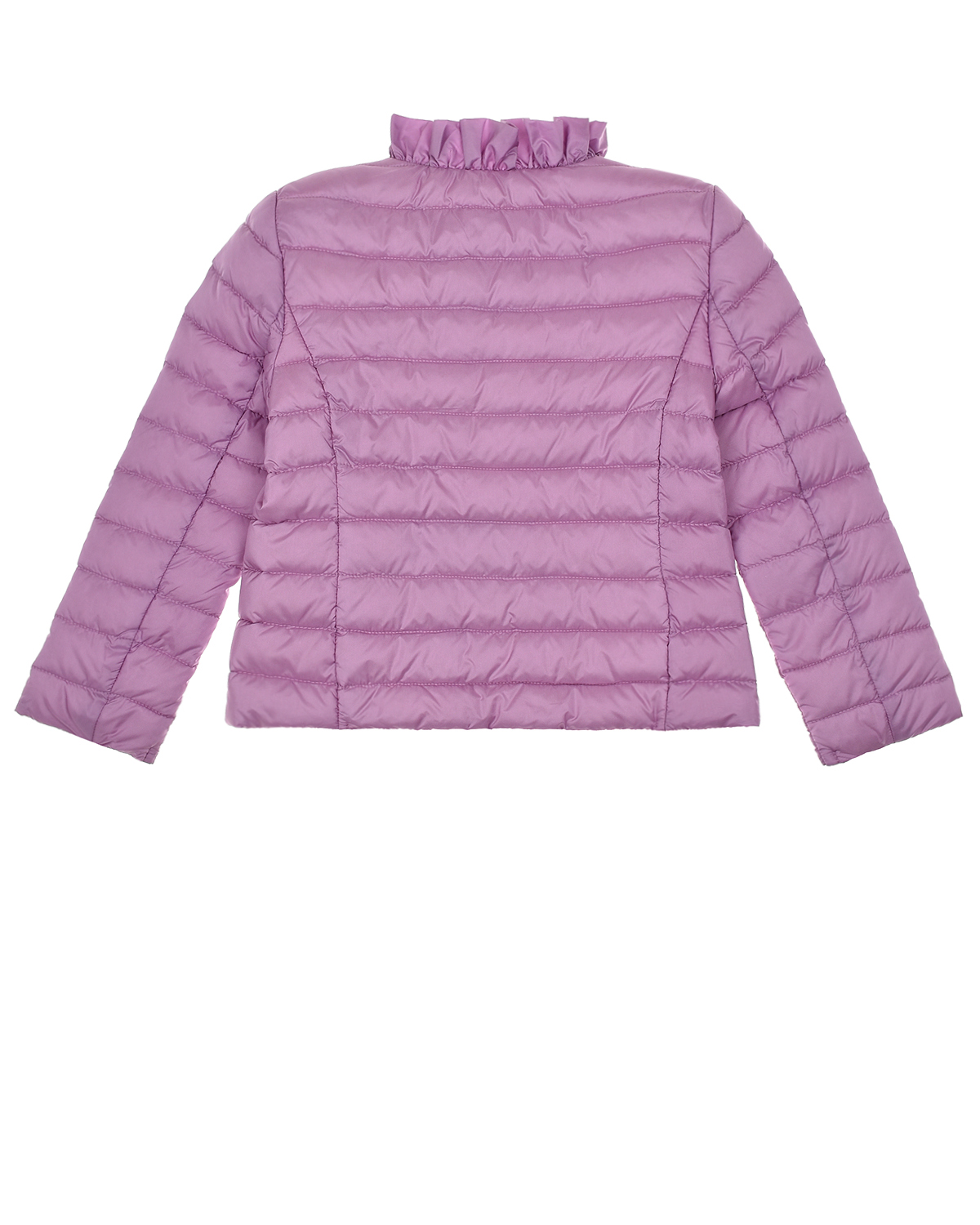 Сиреневая куртка с рюшей IL Gufo детская, размер 104, цвет сиреневый - фото 2