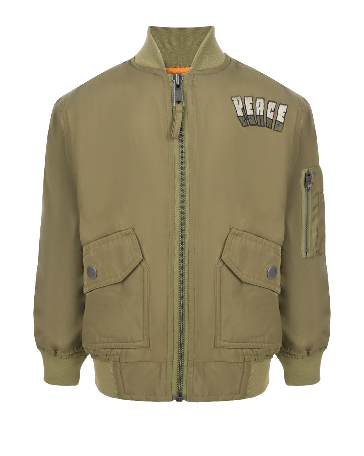 Куртка-бомбер цвета хаки Molo, размер 140 - фото 1